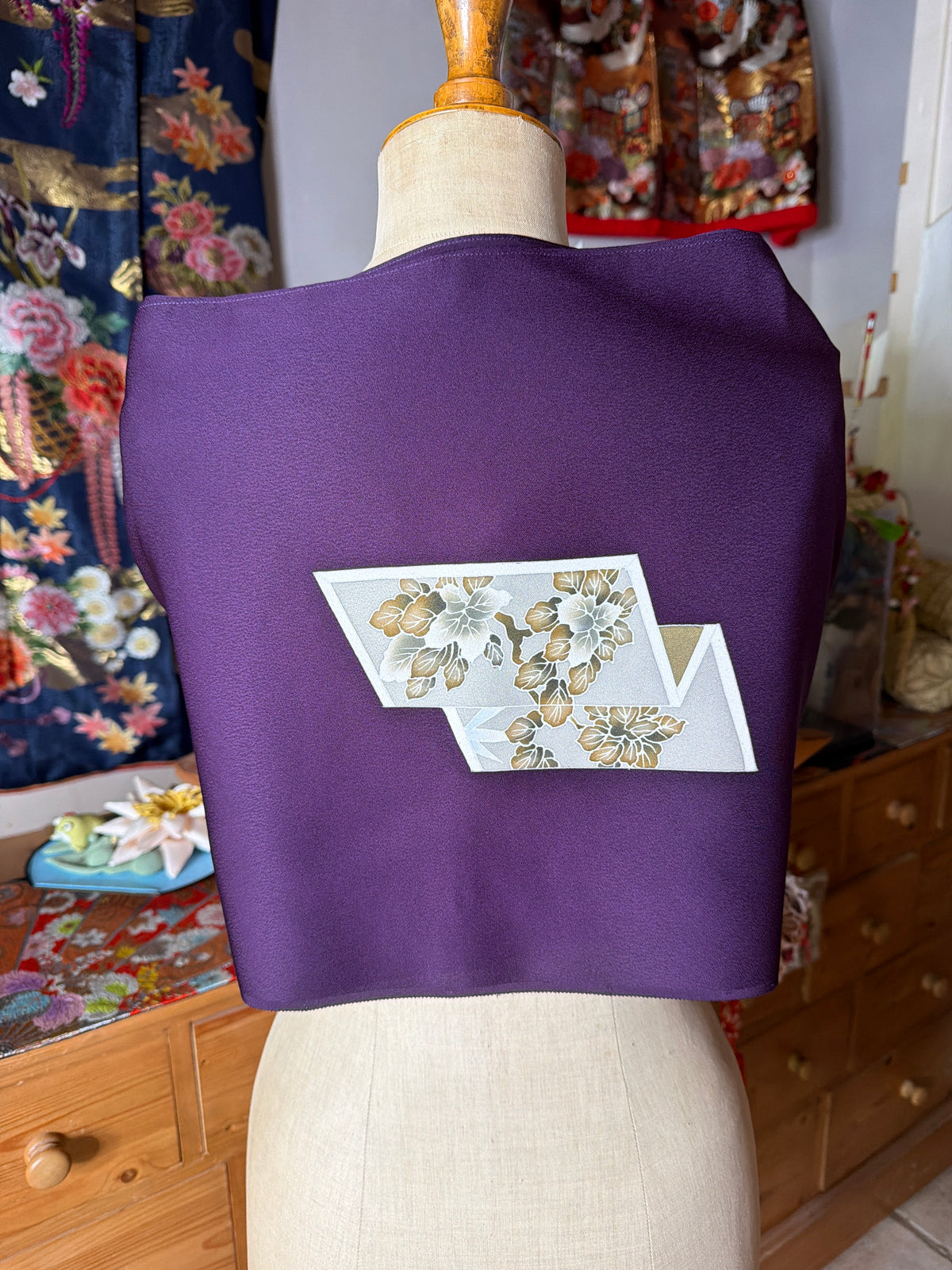 Top tunique 3 en 1 kimono japonais en soie