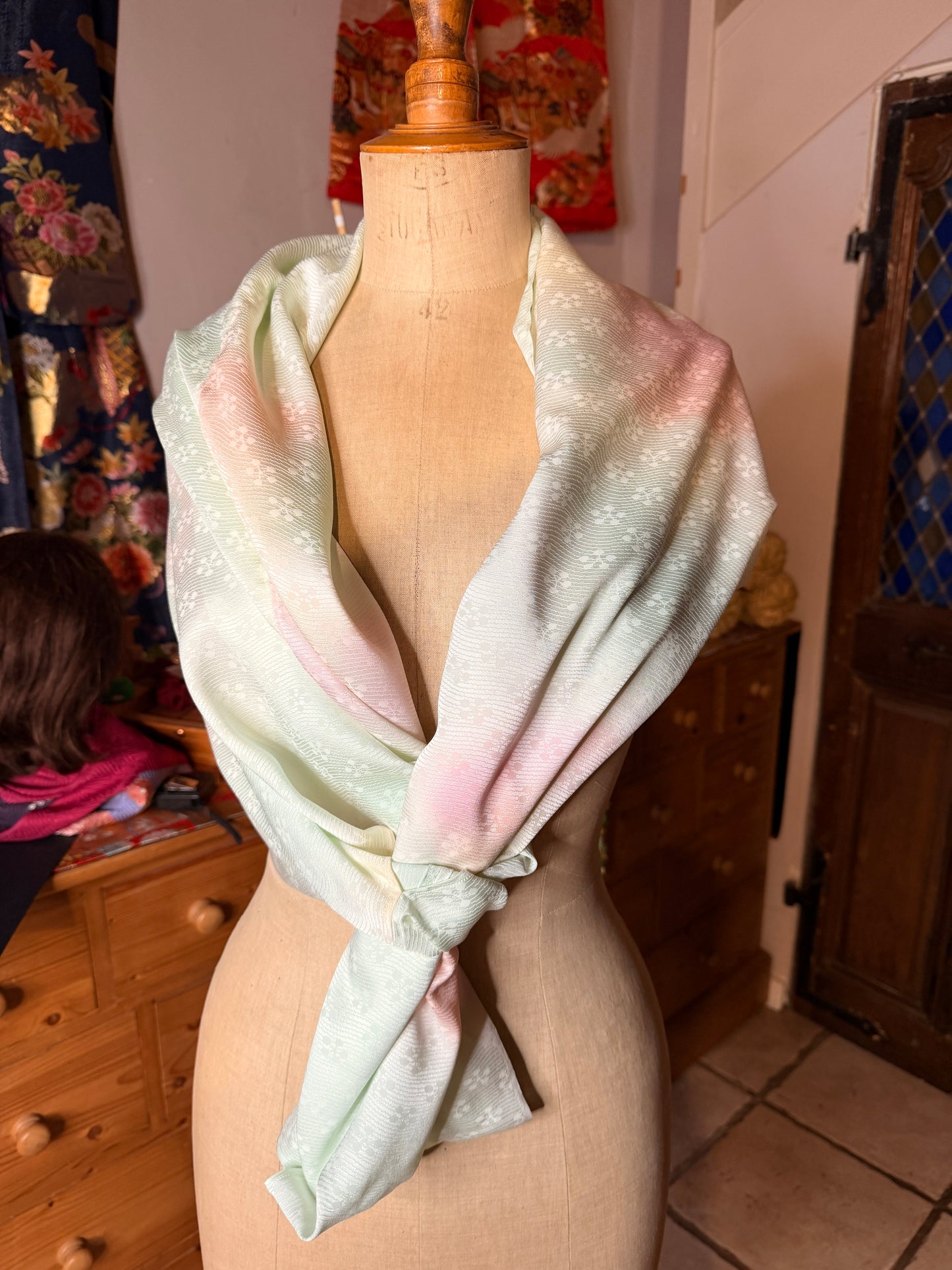 Top tunique 3 en 1 kimono japonais jyuban  en soie Neuf