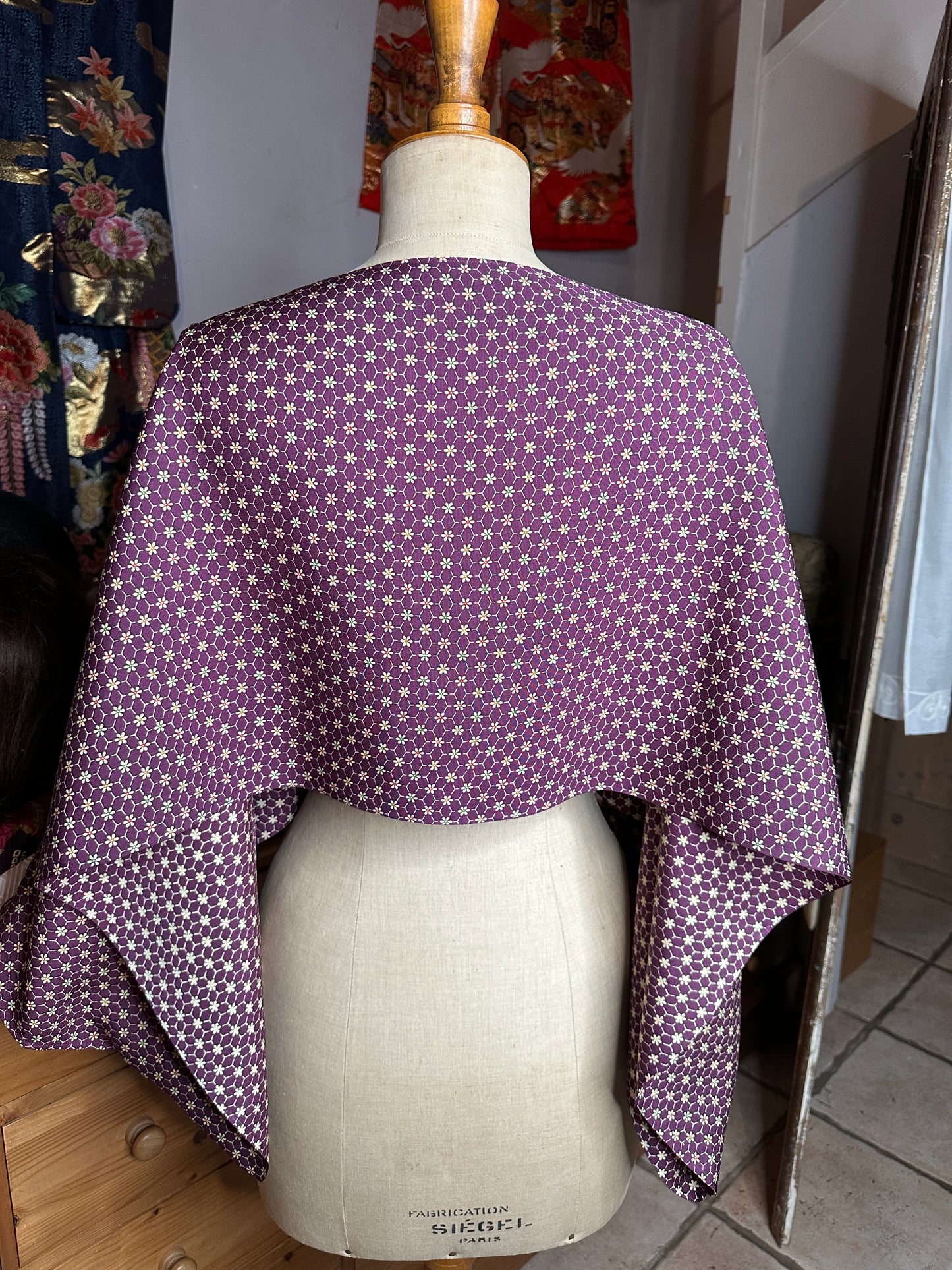 Top tunique kimono japonais en soie Neuf