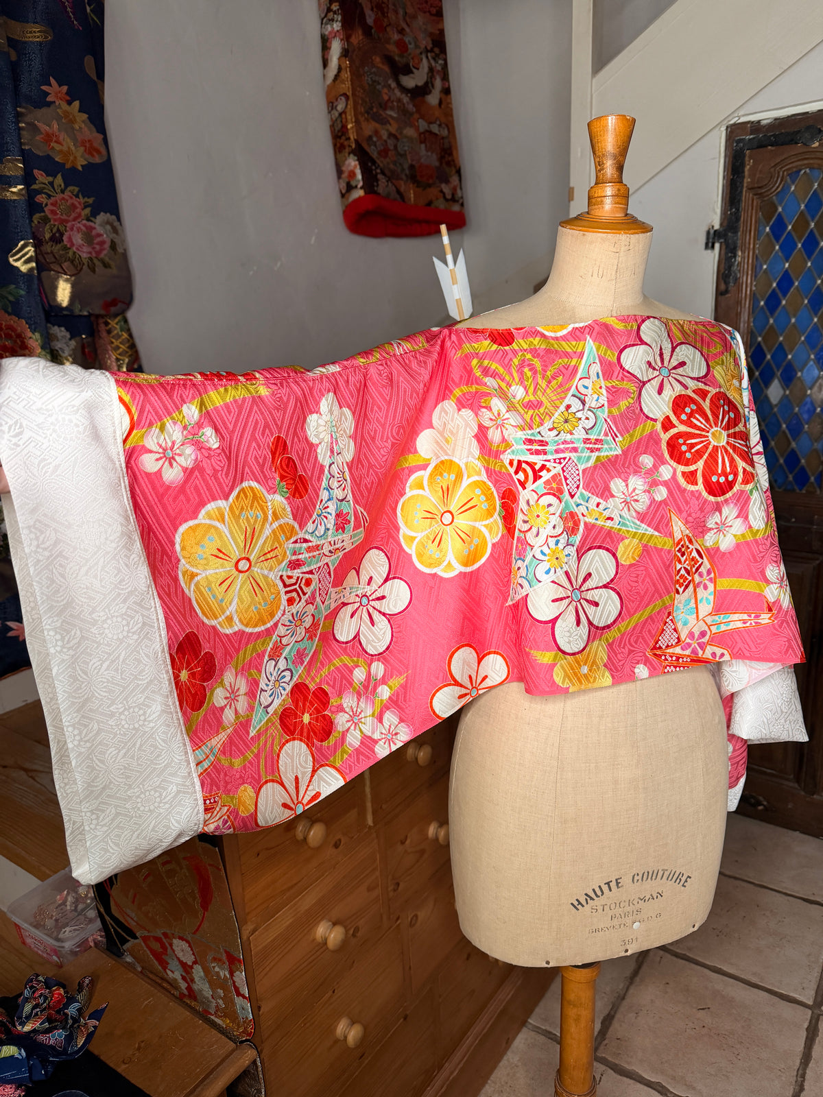 Top tunique 3 en 1 furisode kimono japonais