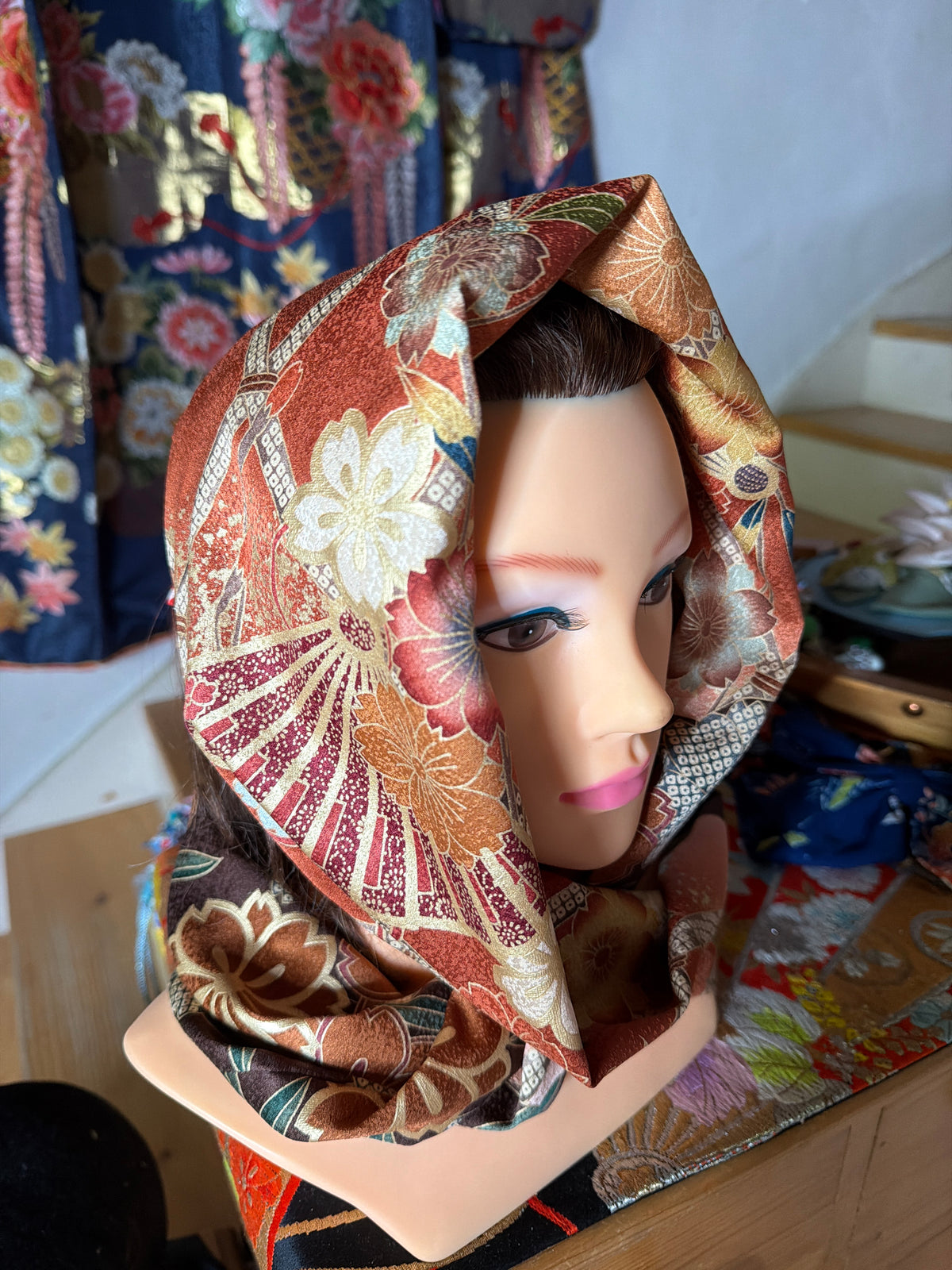 Tour de cou snood kimono japonais furisode Neuf