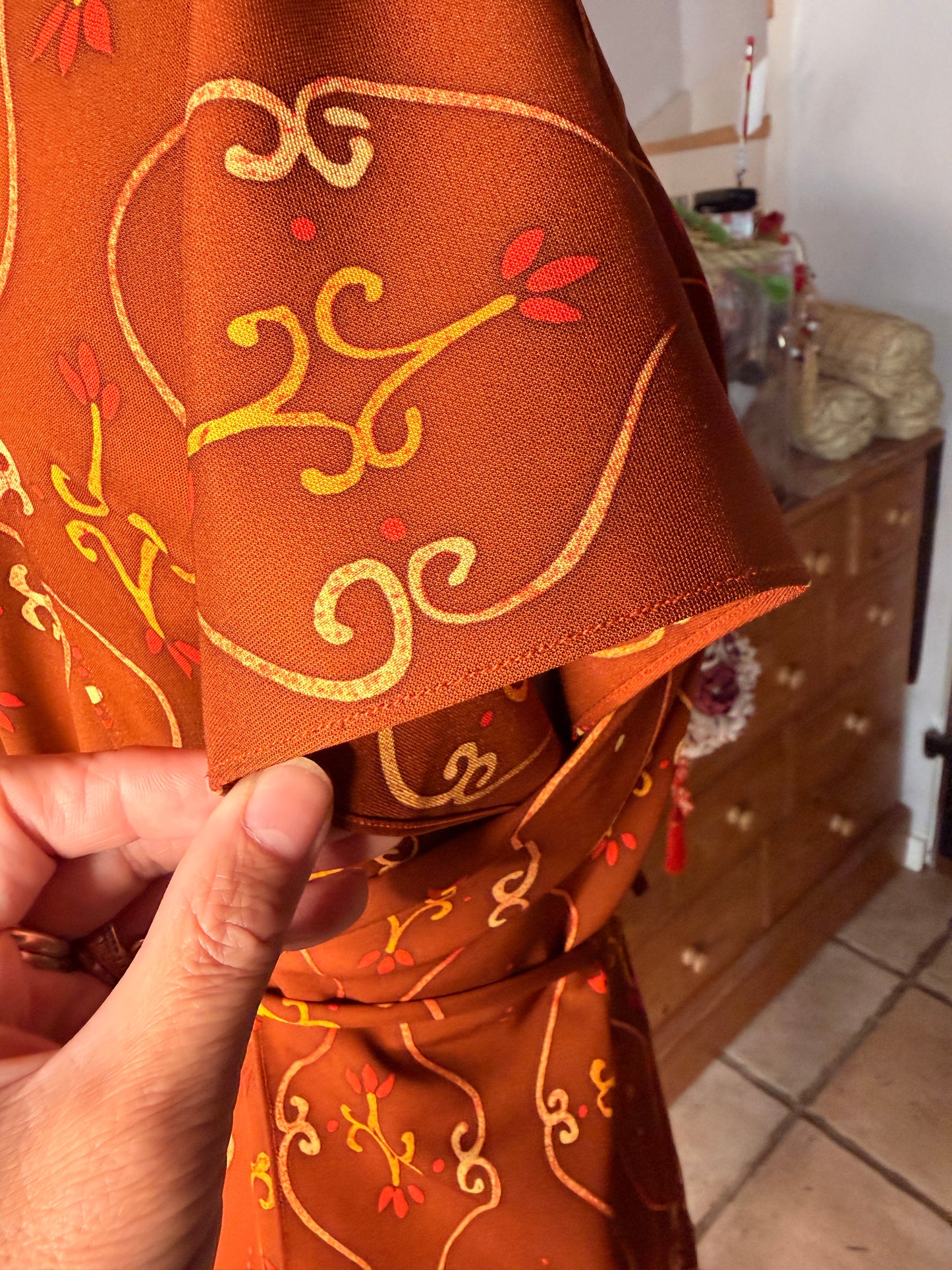Top blouse en soie de kimono