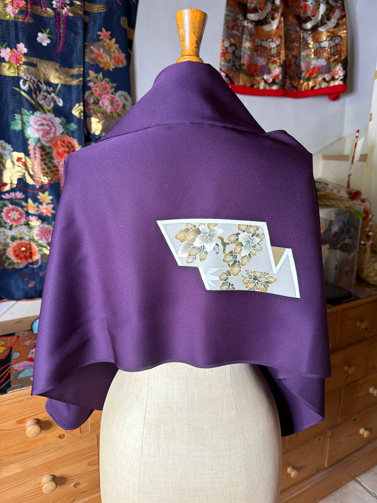 Top tunique 3 en 1 kimono japonais en soie