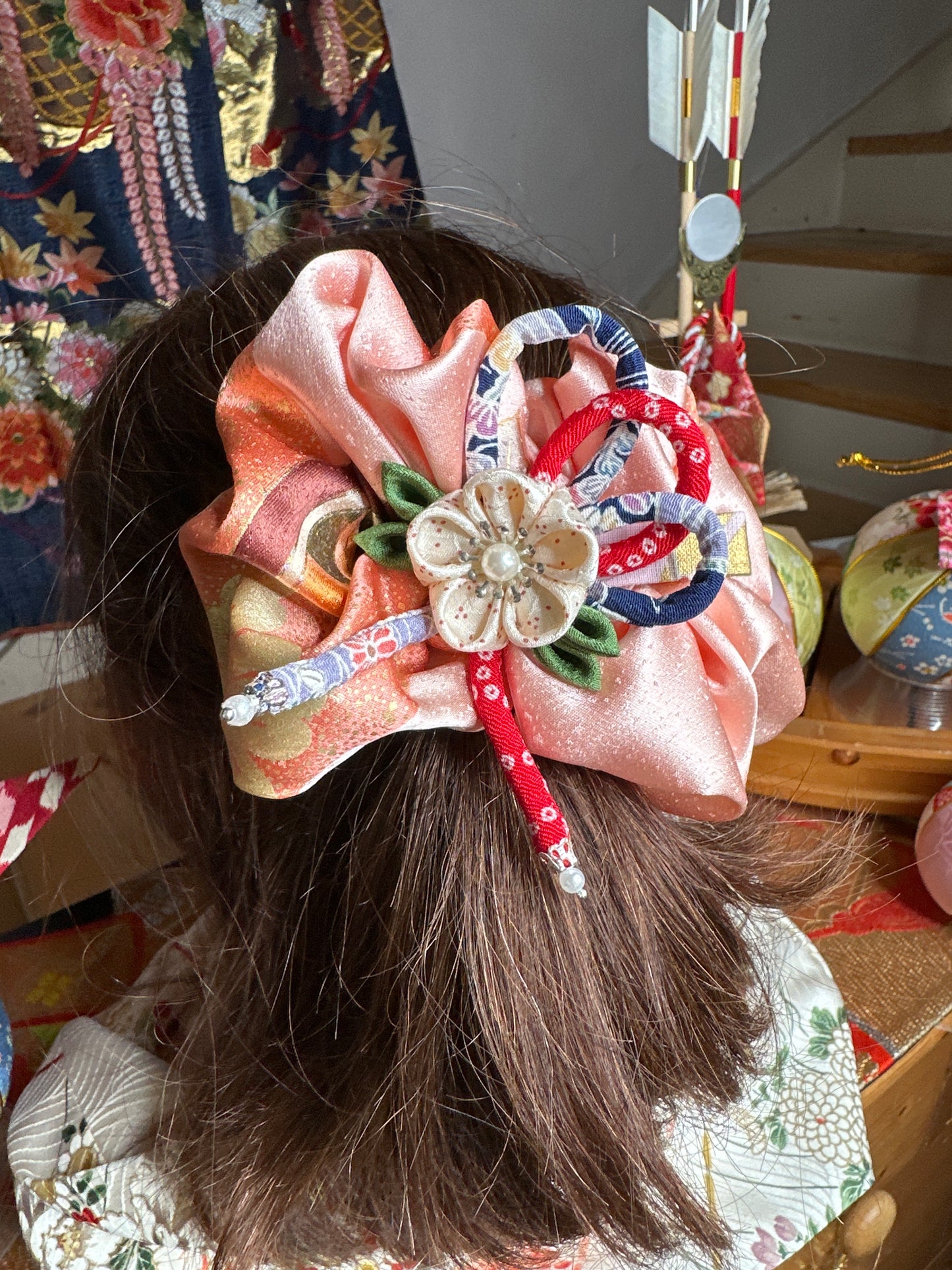 Pince à cheveux kimono en soie