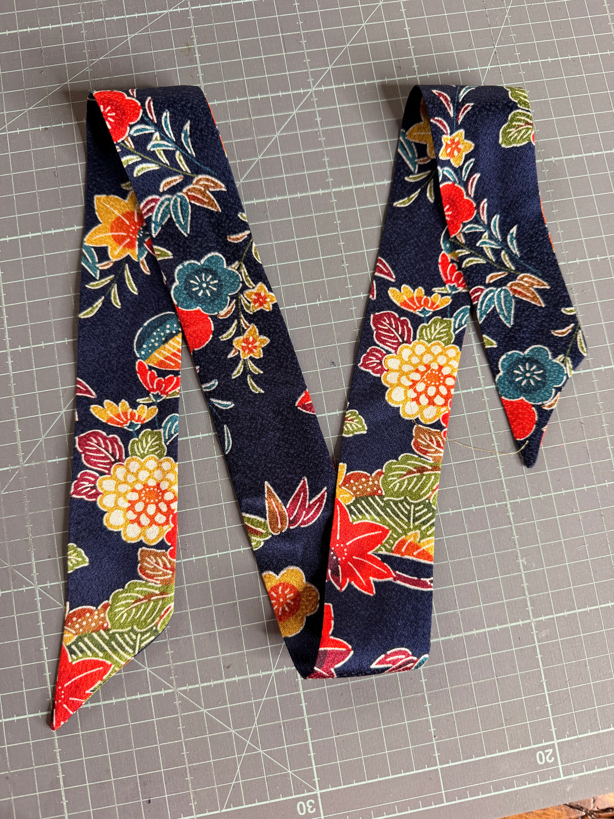 Foulard ruban kimono japonais en soie Neuf