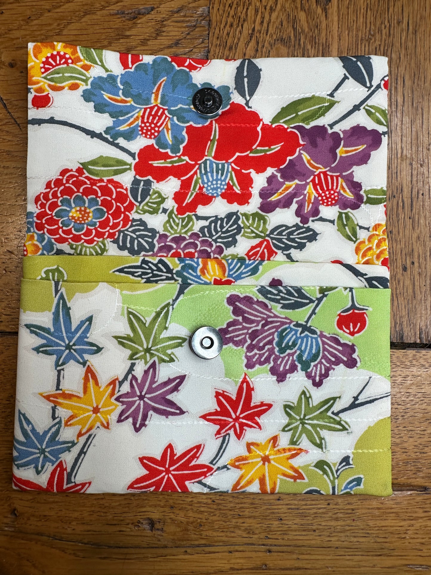 Pochette 2  compartiments kimono japonais en soie