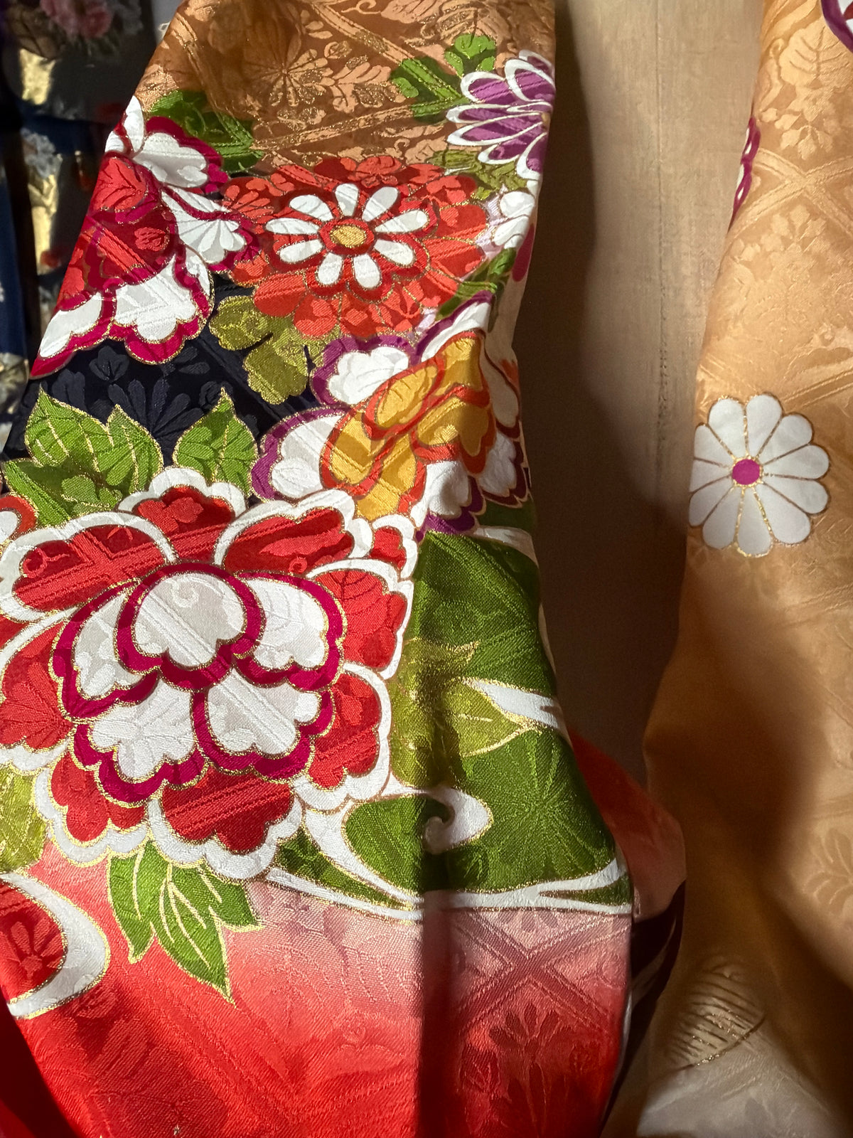 Tour de cou snood furisode kimono japonais en soie
