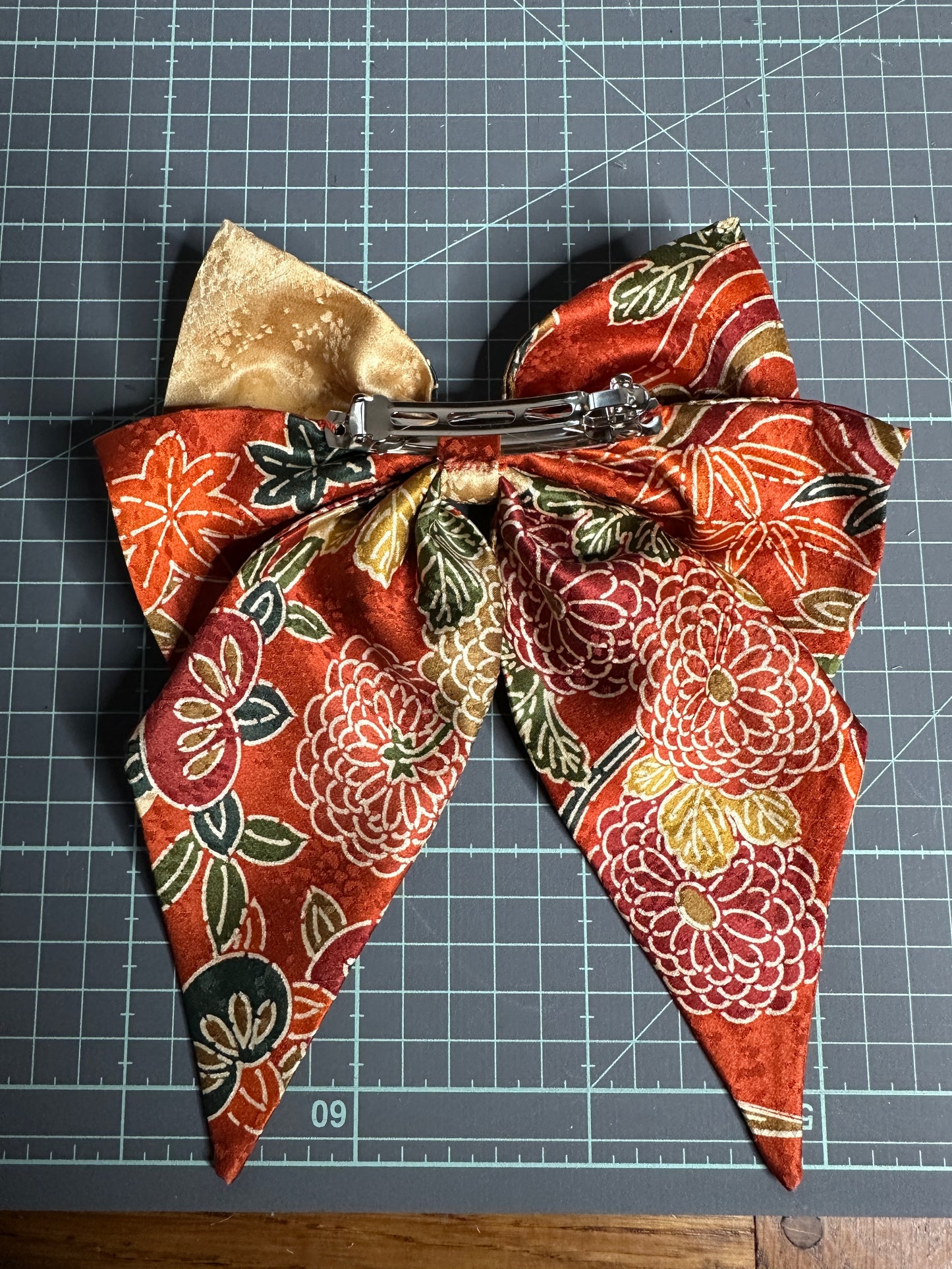 Barette pour les cheveux kimono japonais en soie