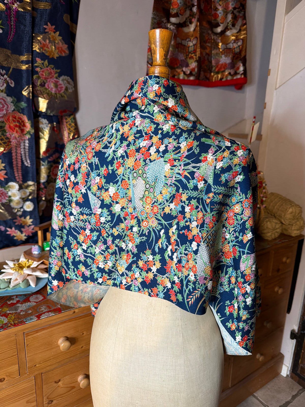 Top tunique 3 en 1 kimono japonais en soie