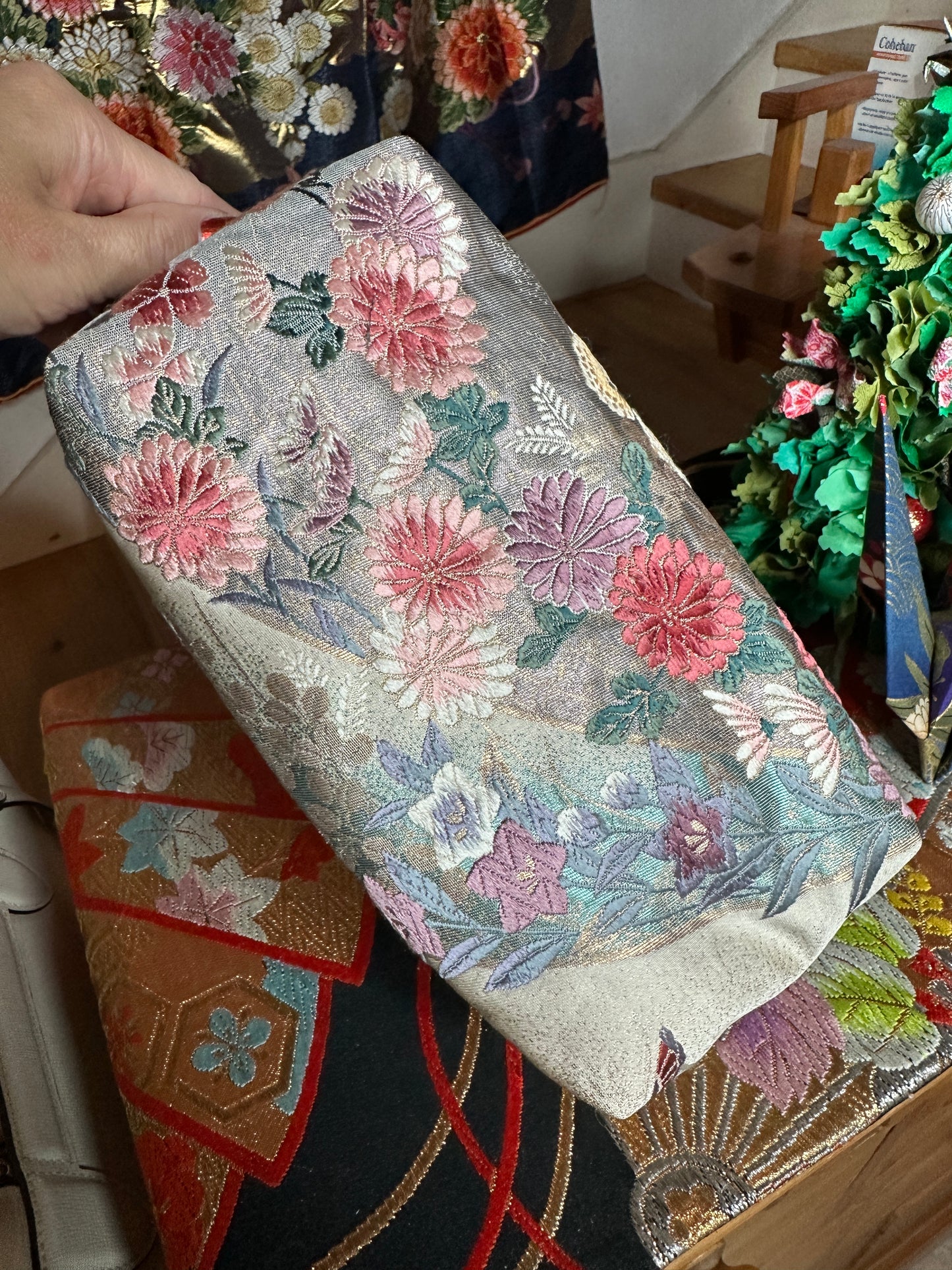 Trousse de toilette Obi kimono japonais en soie