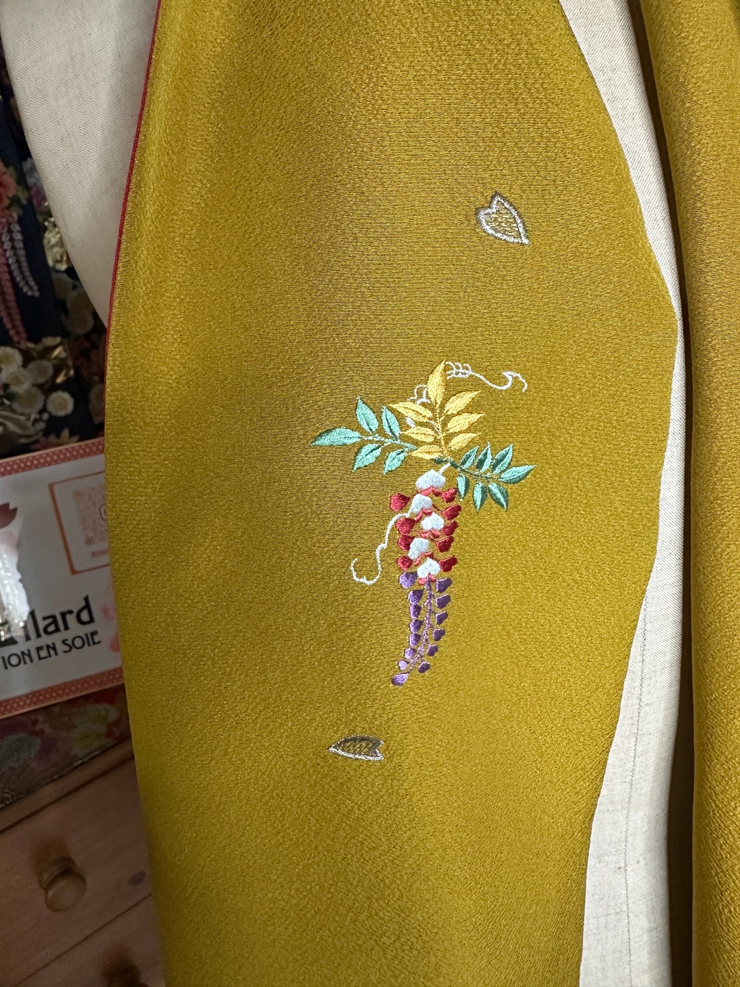 Foulard réversible kimono japonais en soie Neuf