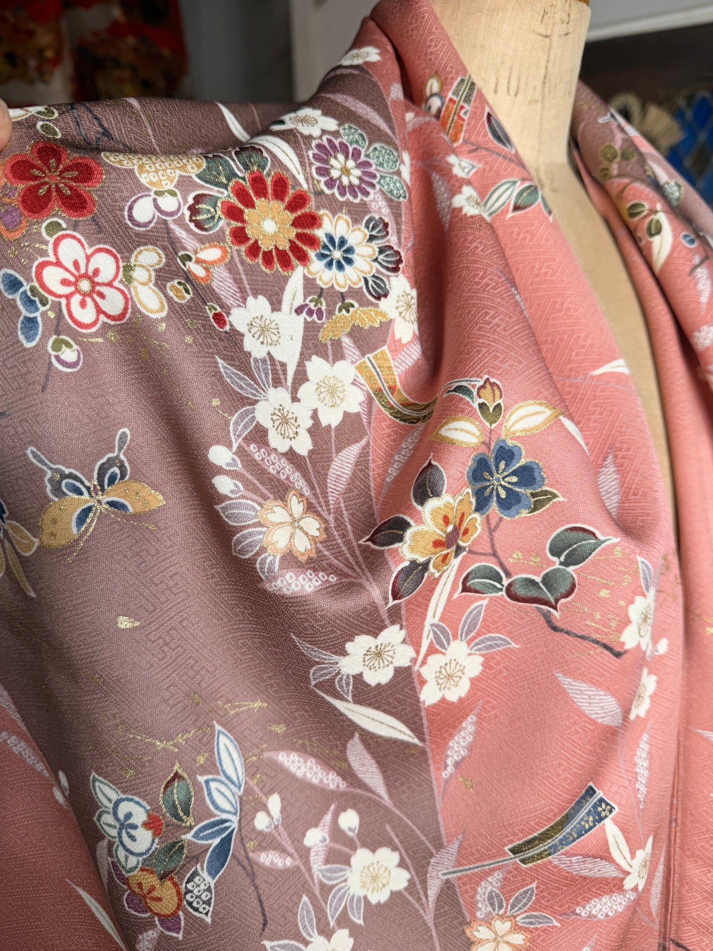 Top tunique kimono japonais en soie