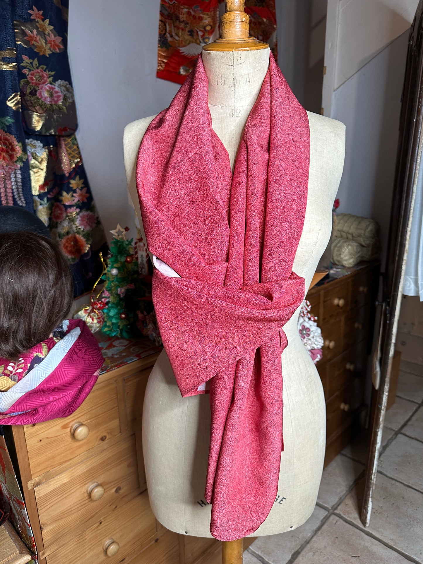 Top tunique kimono japonais en soie Neuf