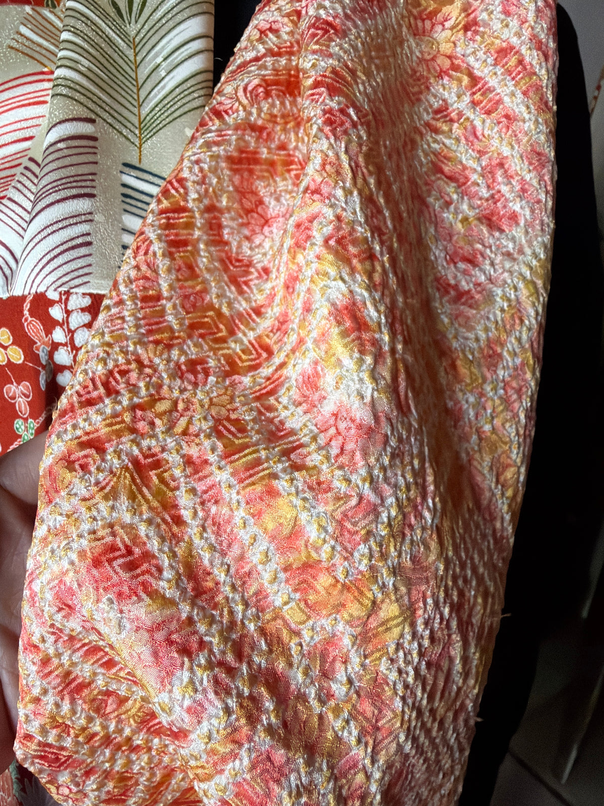 Snood tour de cou kimono japonais en soie