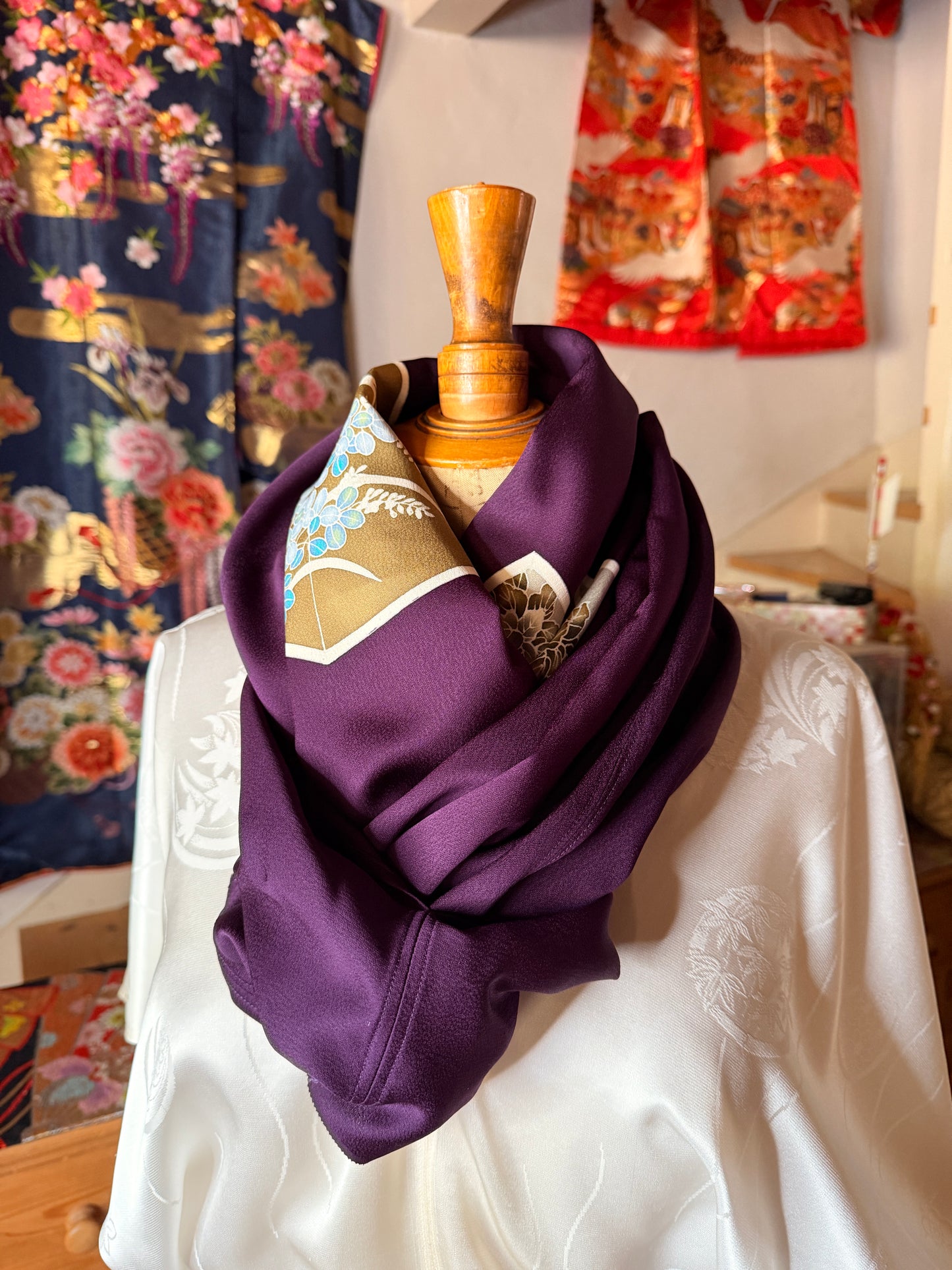 Top tunique 4en 1 kimono japonais en soie Neuf