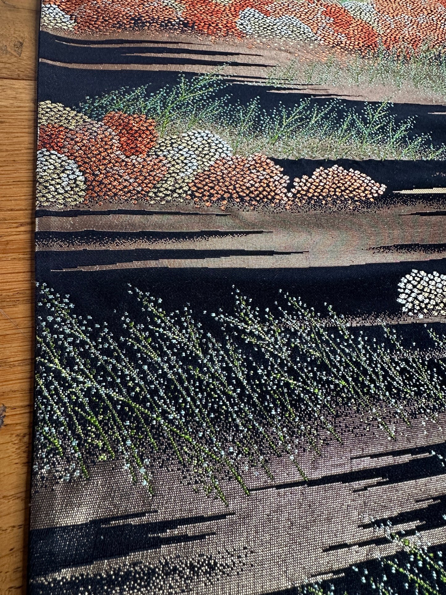 Set de table Obi en soie kimono japonais