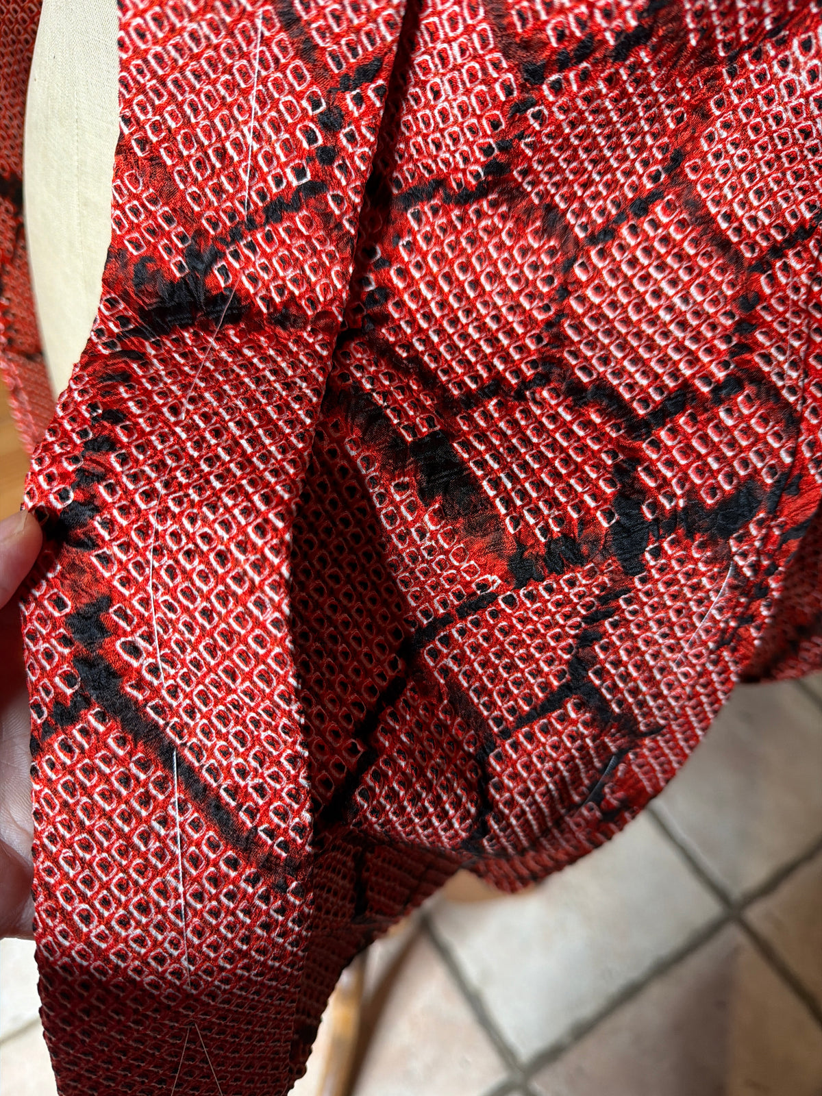 Haori veste de kimono en soie Shibori Neuf