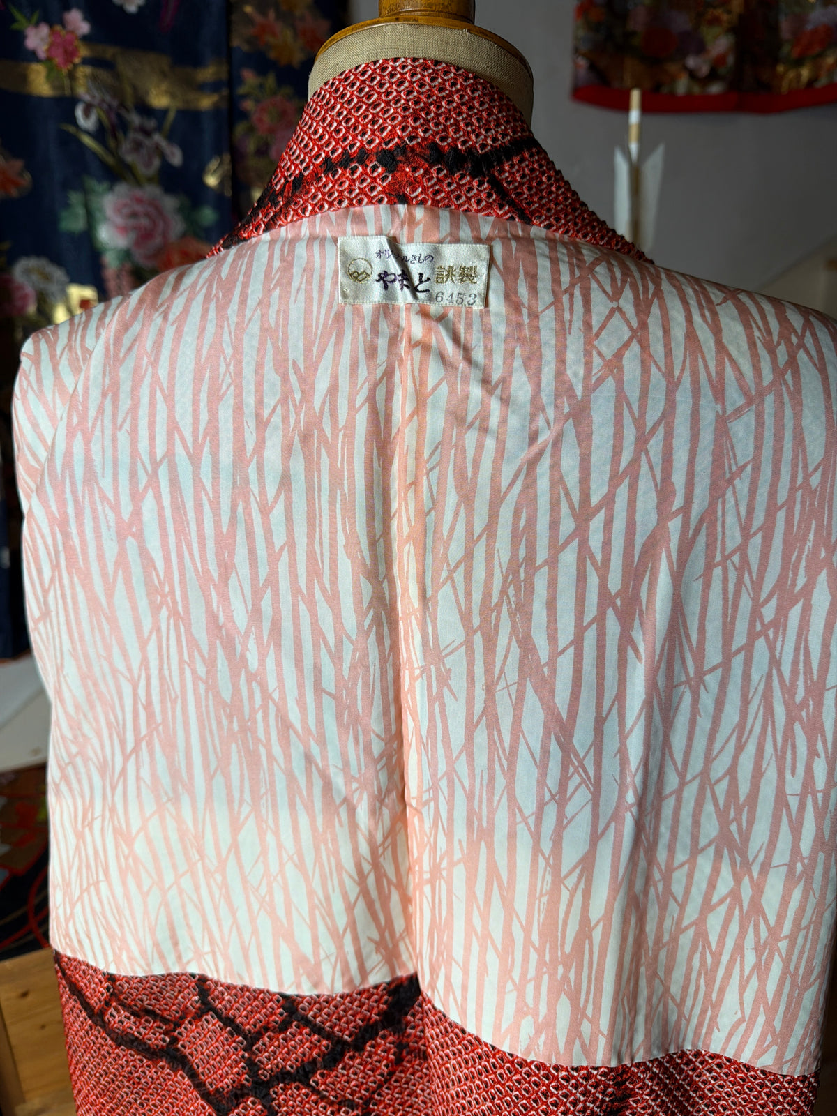 Haori veste de kimono en soie Shibori Neuf