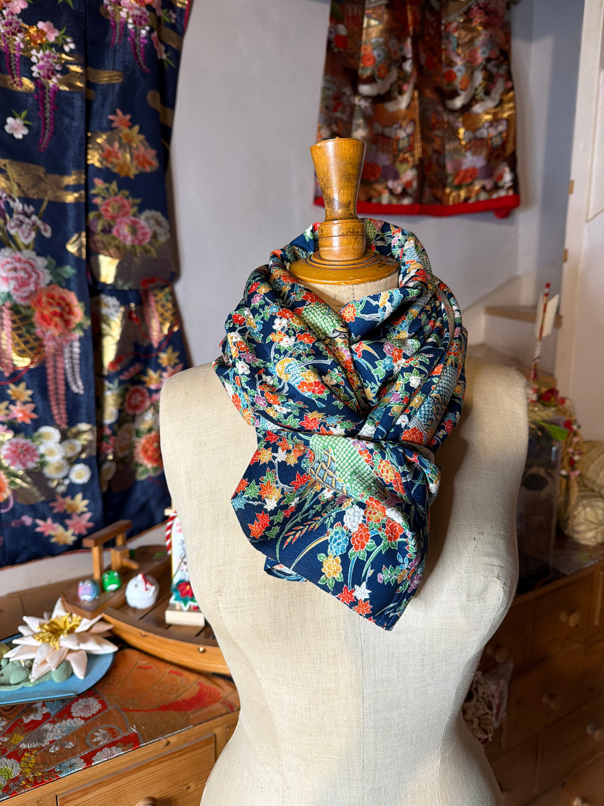 Top tunique 3 en 1 kimono japonais en soie