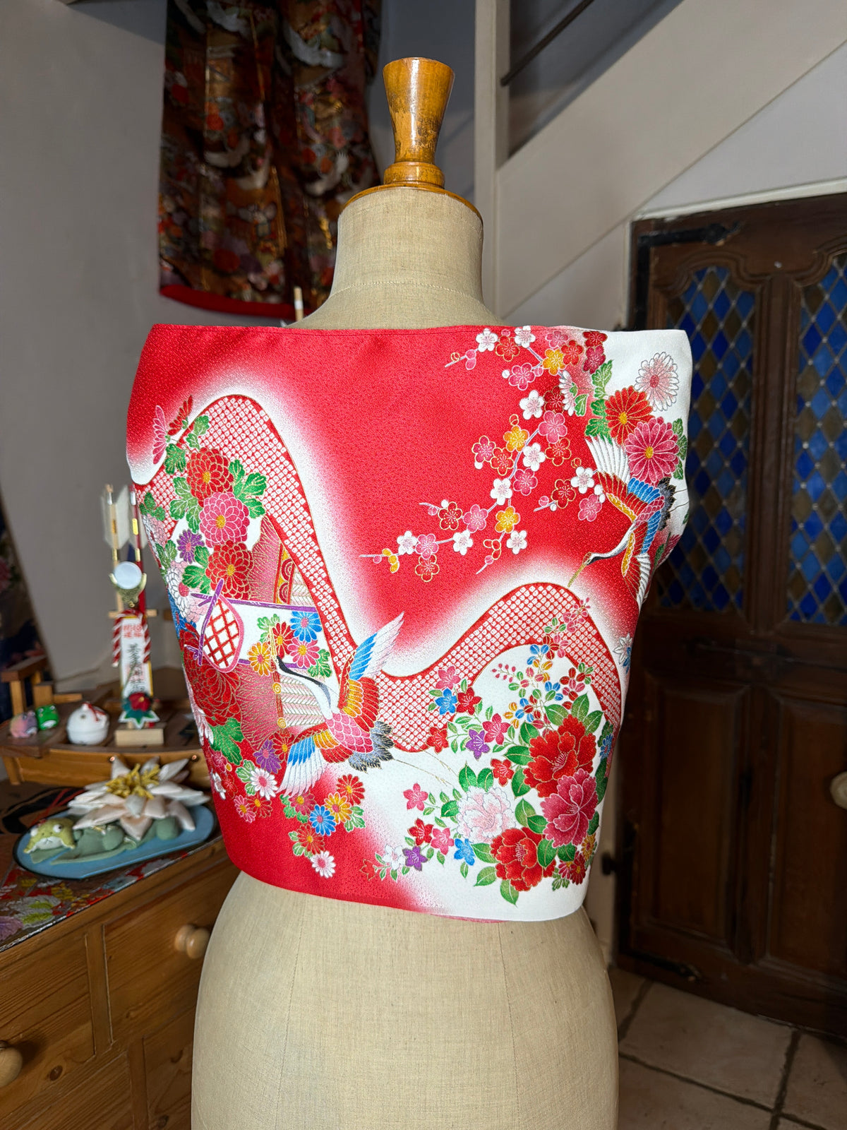 Top tunique 3 en 1 kimono japonais enfant en soie