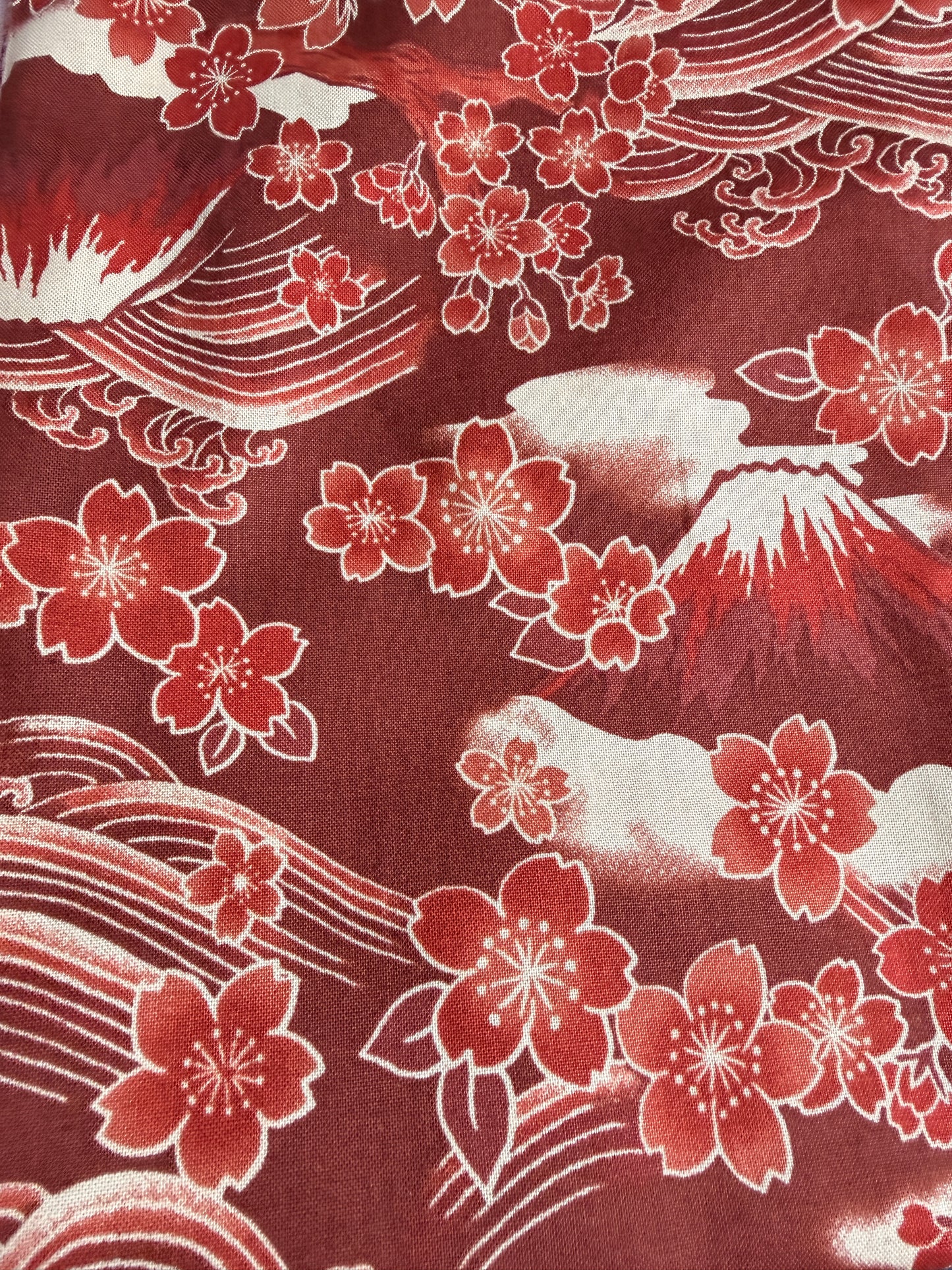 Coupon tissu japonais en coton 50cmx110cm