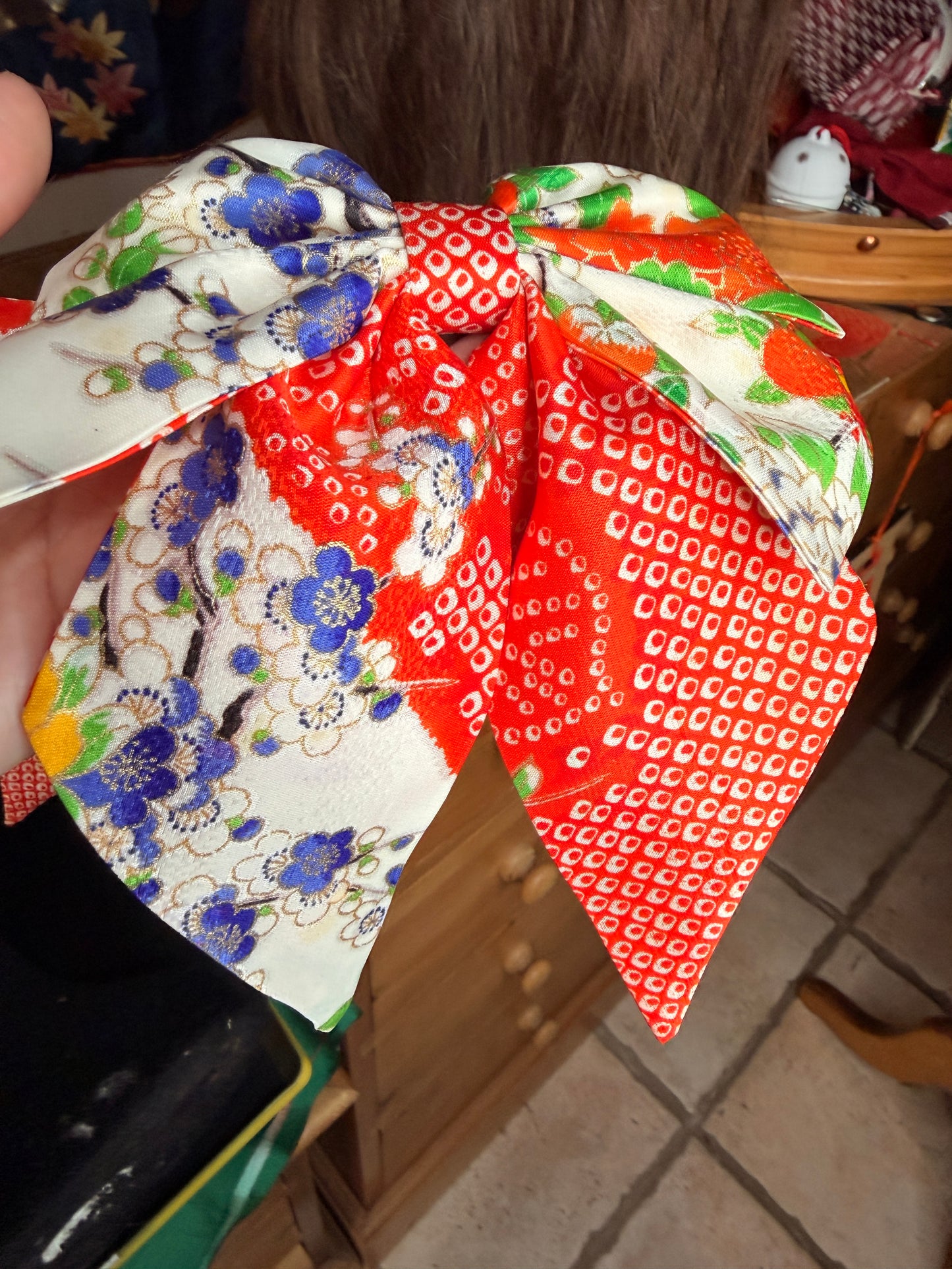 Barette pour les cheveux kimono japonais enfant