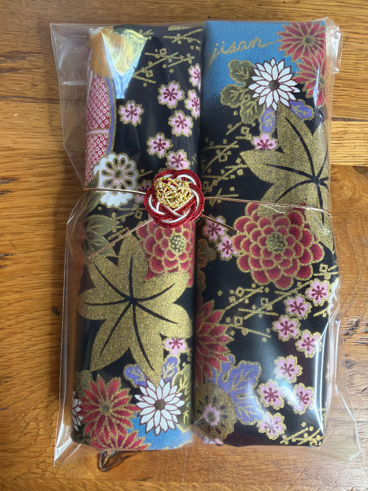 Serviette de table japonais Furoshiki lot de 2 serviettes en coton au choix