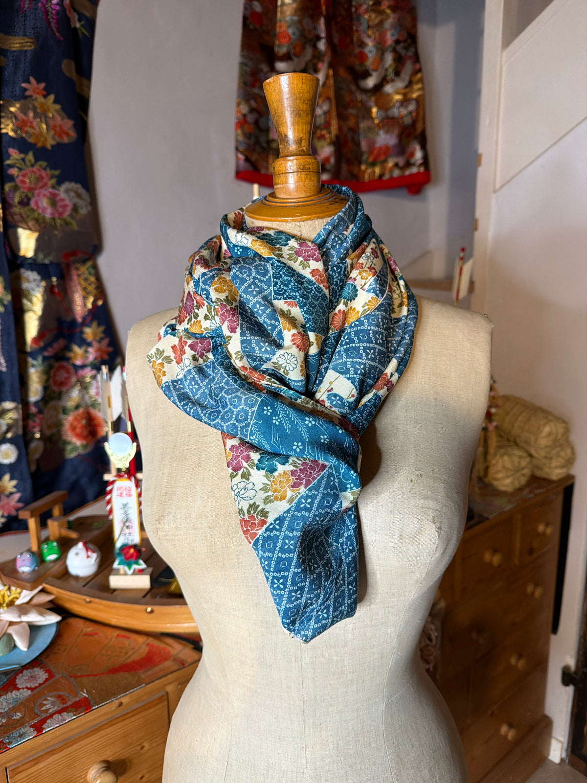 Top tunique 3 en 1 kimono japonais en soie