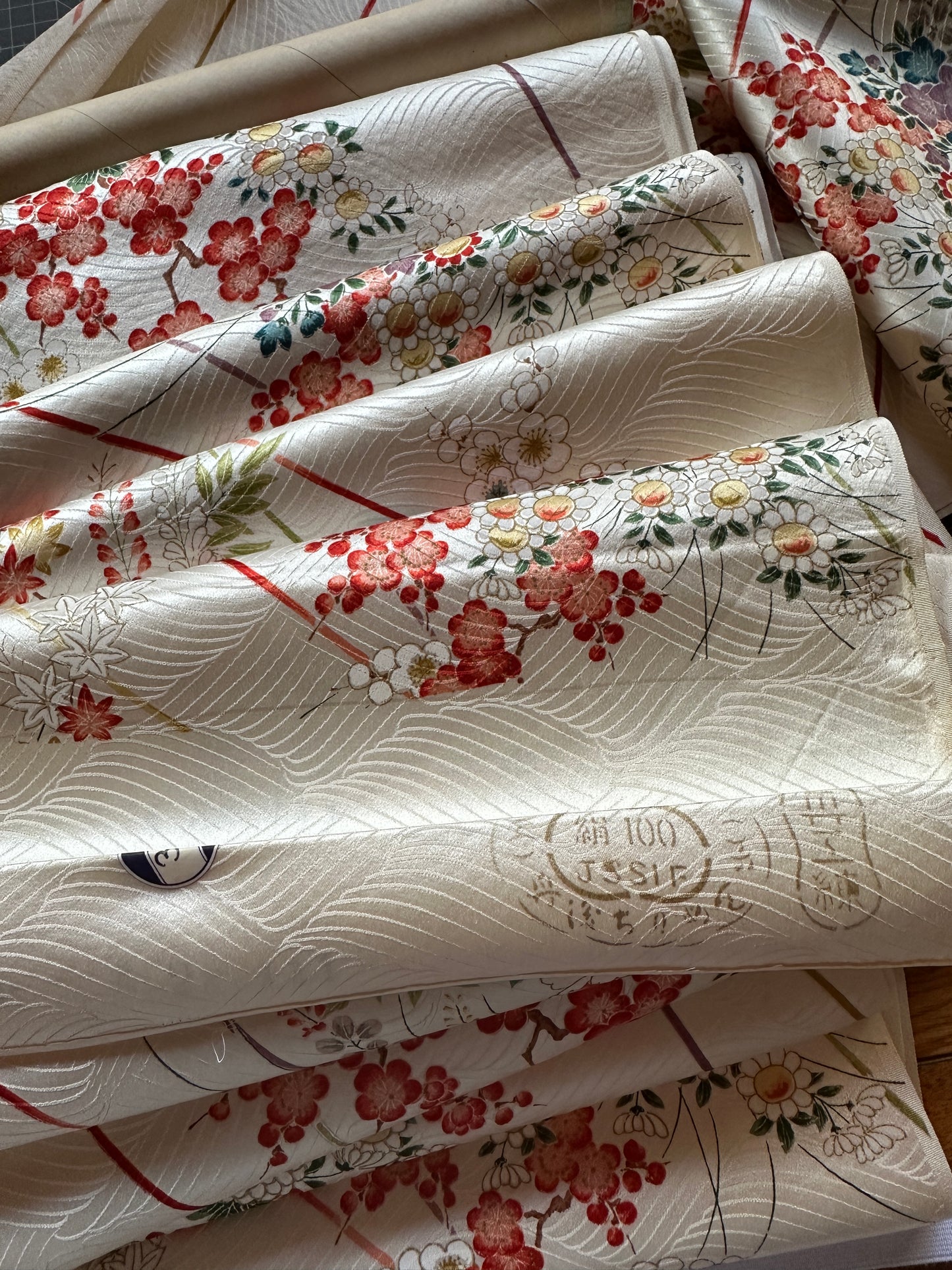 Tissu en soie kimono