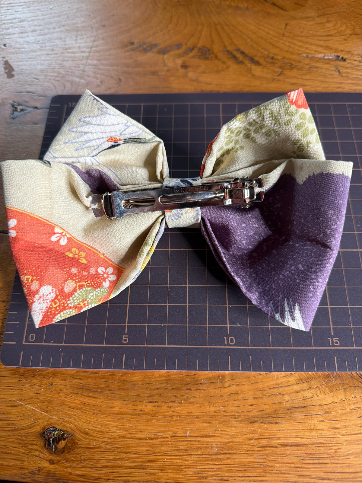 Barette japonaise kimono en soie