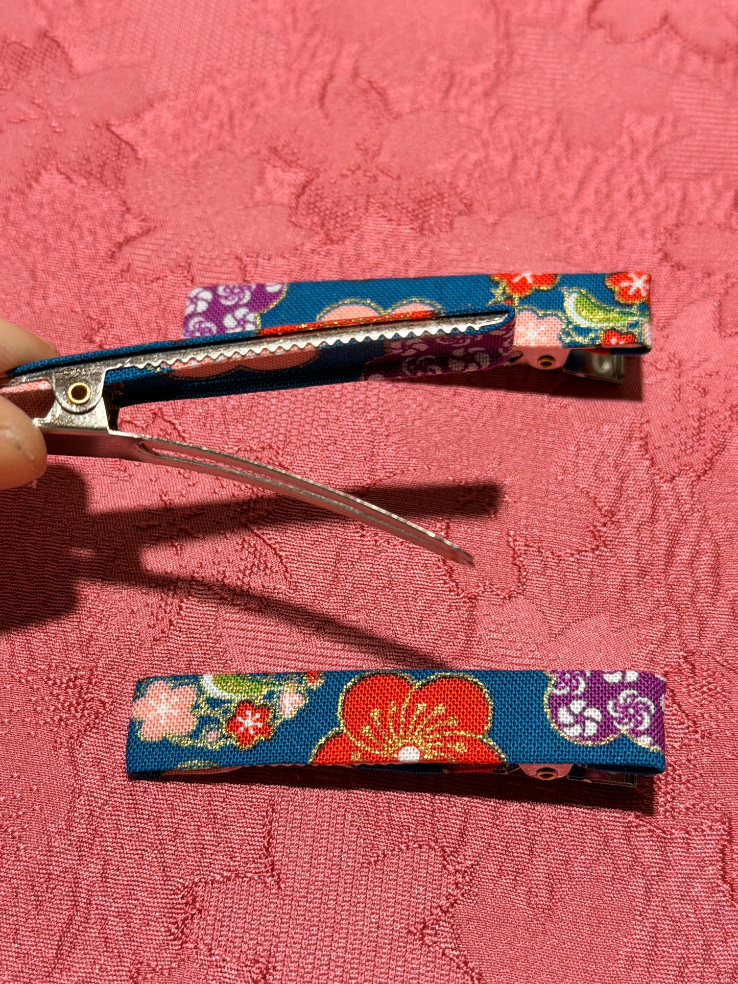 3 Clips pour les cheveux coton japonais