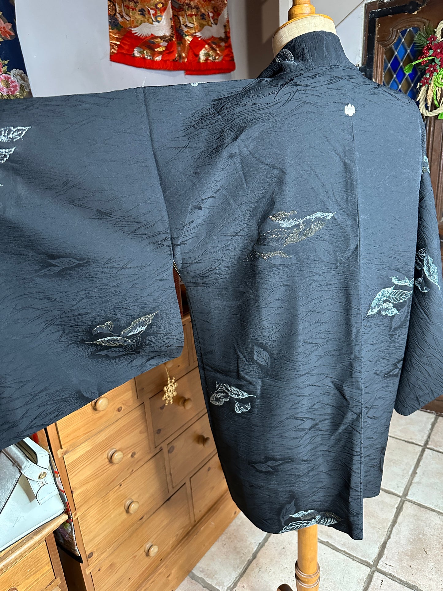 Haori veste de kimono japonais en soie Neuf