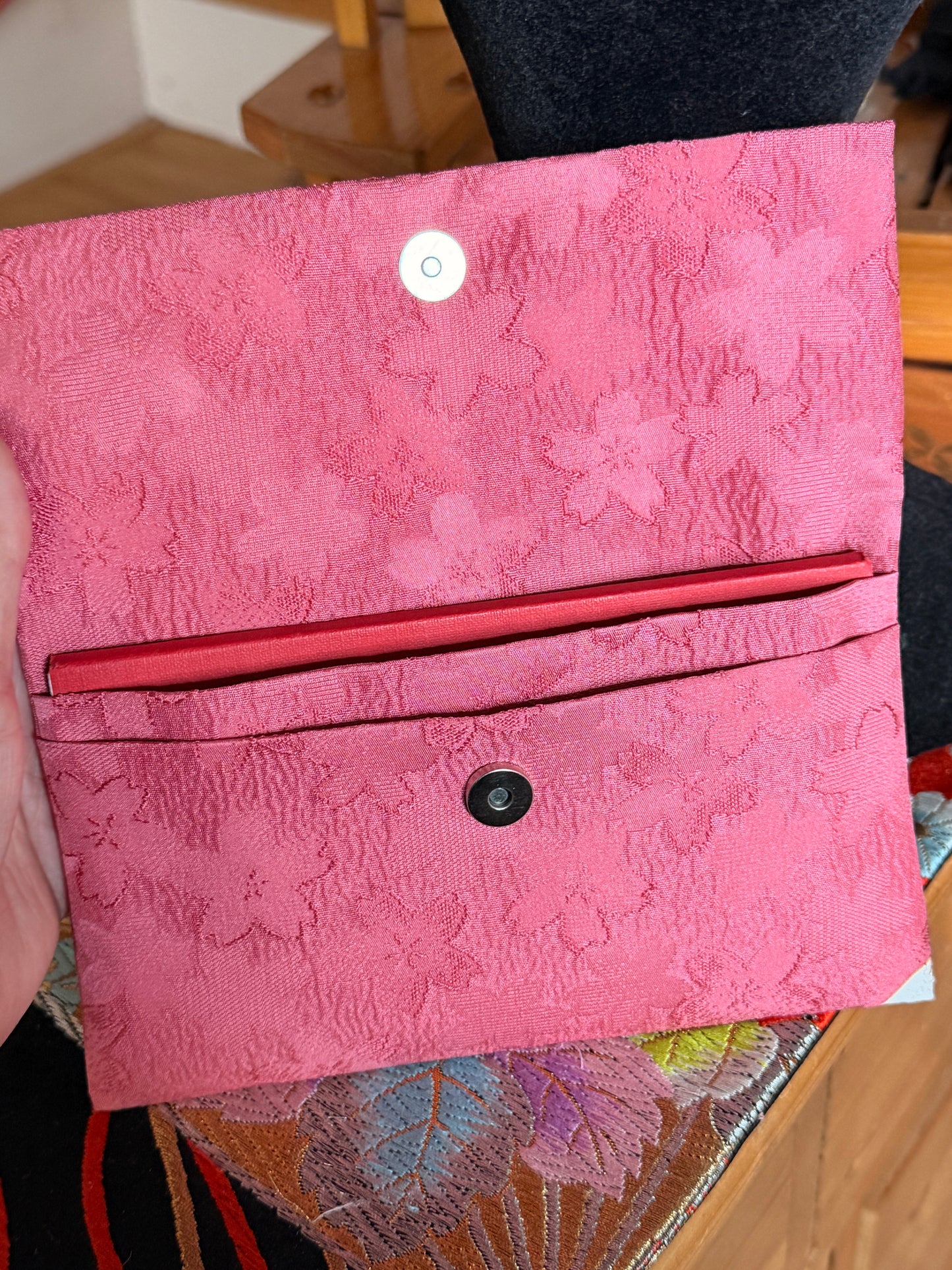 Pochette étui chéquier kimono japonais Furisode Neuf