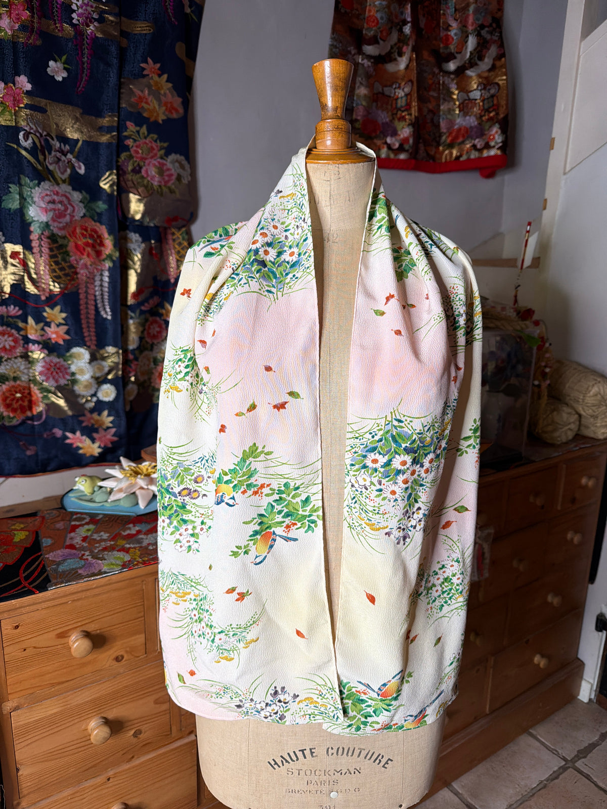 Foulard kimono japonais en soie