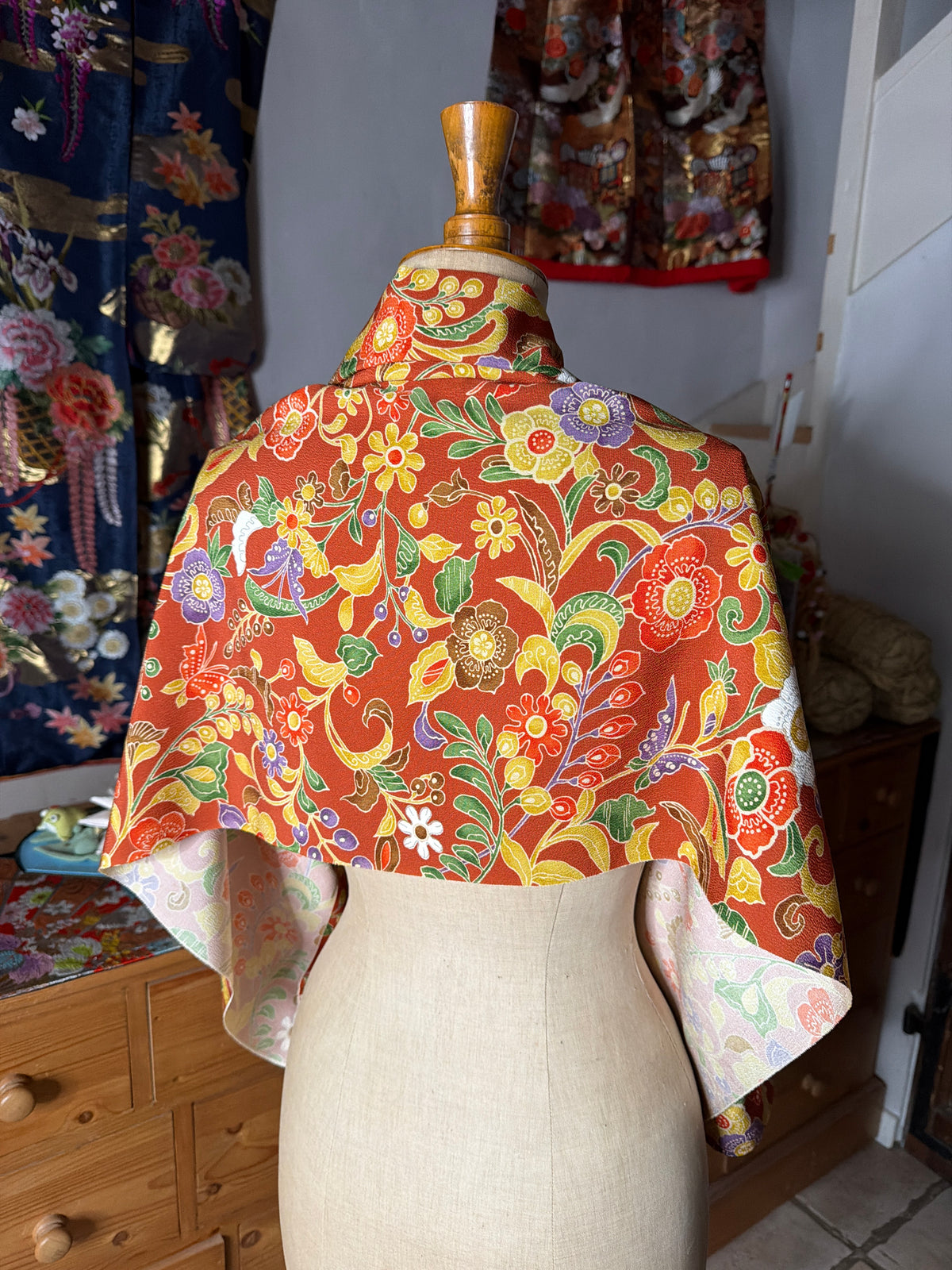 Top tunique 3 en 1 kimono japonais en soie