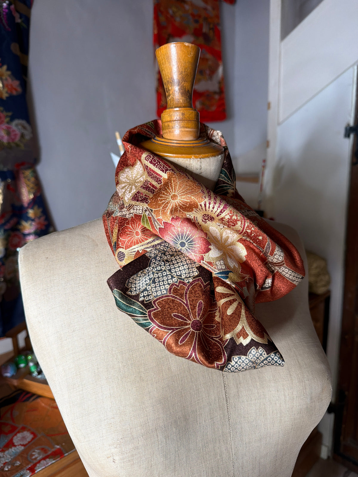 Tour de cou snood kimono japonais furisode Neuf