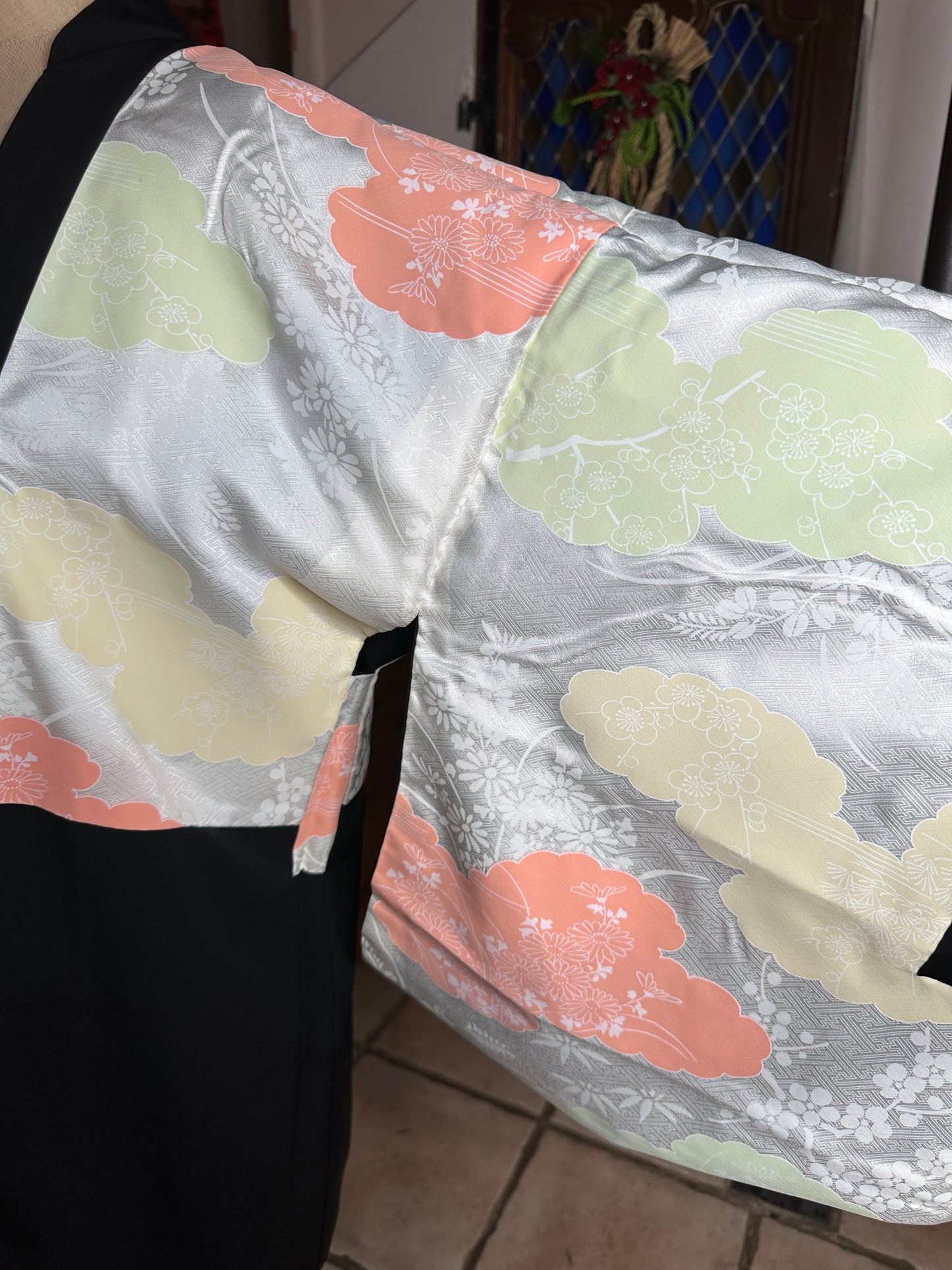 Haori veste de kimono femme en soie Neuf grand taille