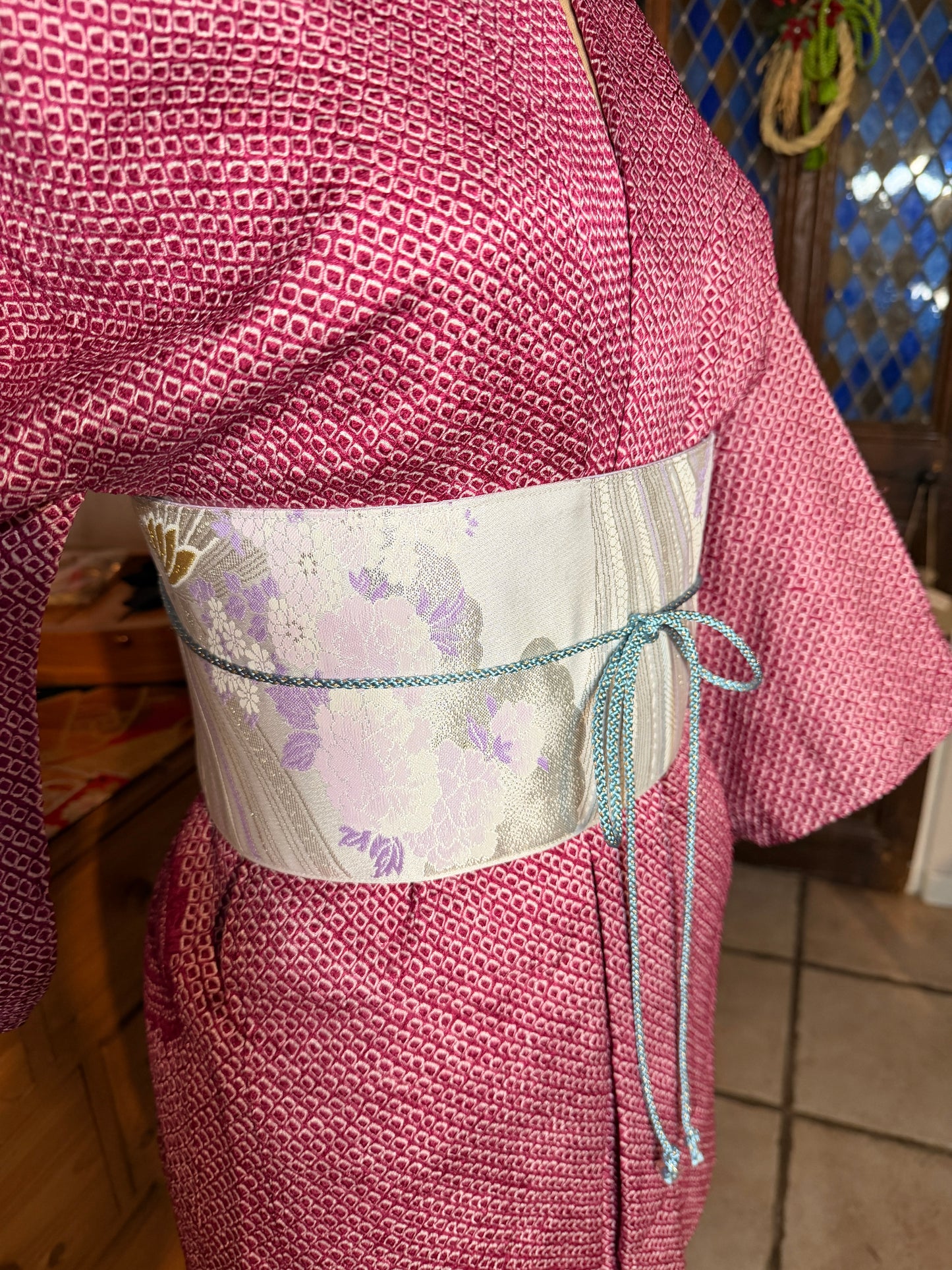 Obi ceinture de kimono japonais avec cordelette