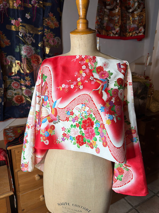 Top tunique 3 en 1 kimono japonais enfant en soie