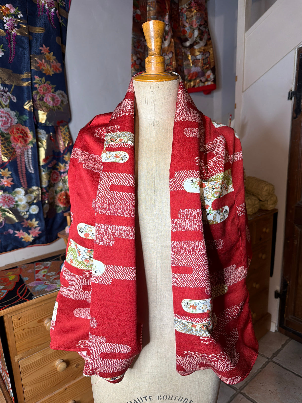Top tunique 3 en 1 kimonos japonais en soie