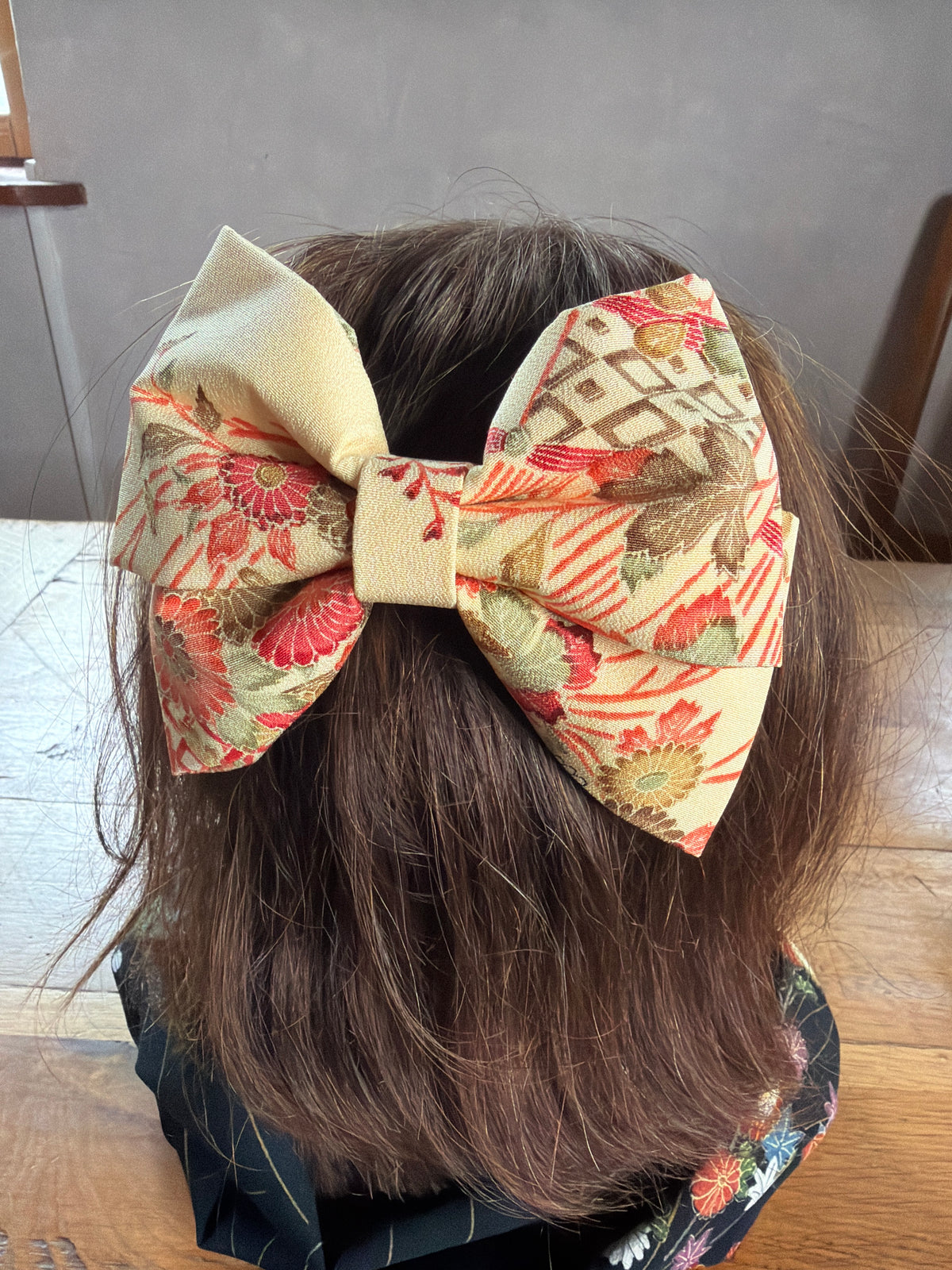 Barette japonaise kimono japonais en soie