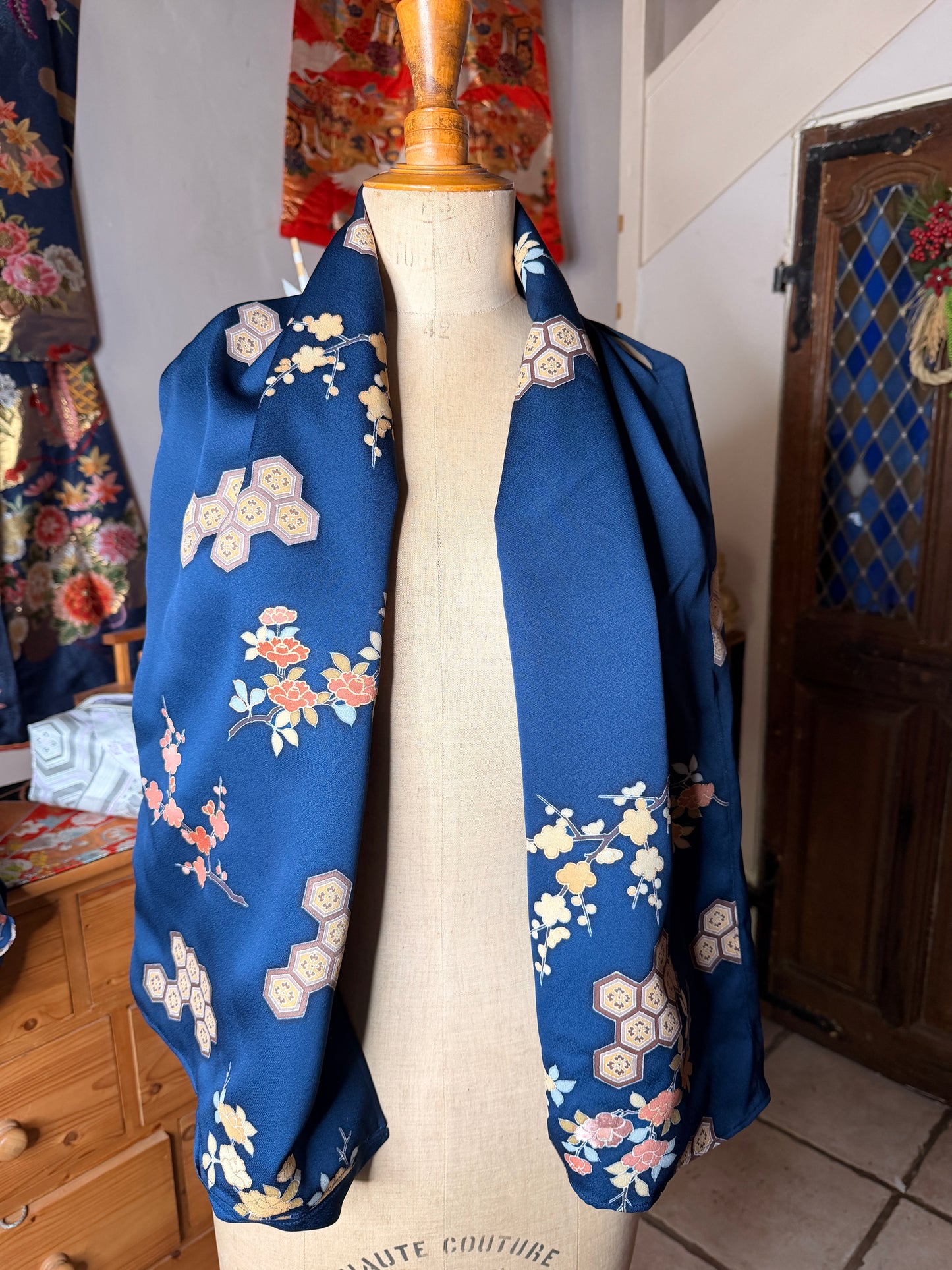 Cape tunique kimono japonais en soie Neuf