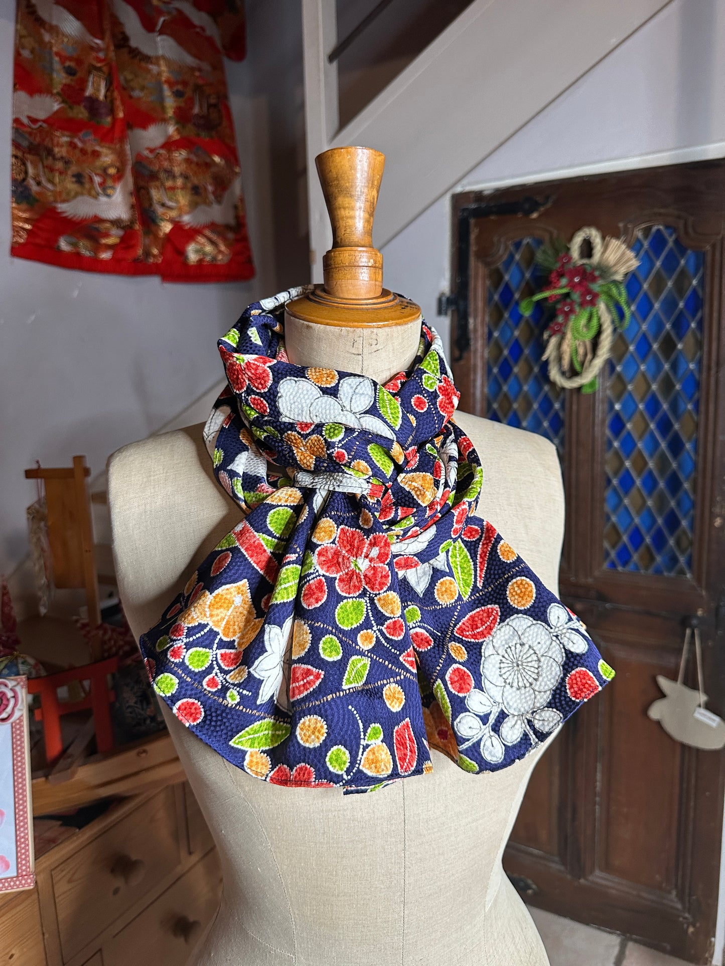 Foulard kimono japonais en soie