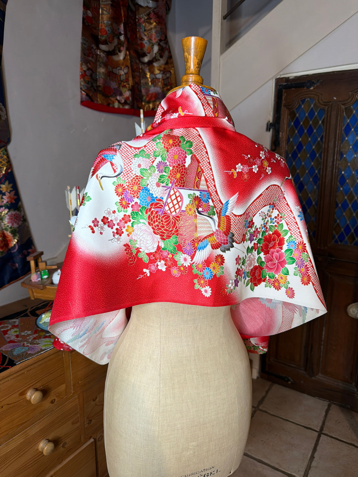 Top tunique 3 en 1 kimono japonais enfant en soie