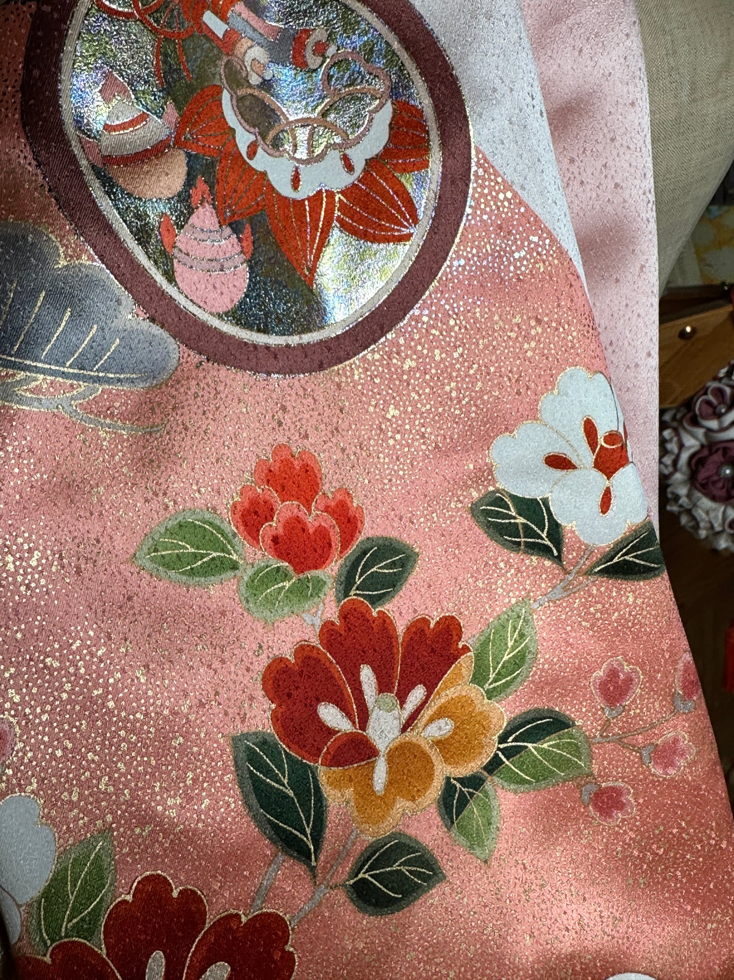 Snood tour de cou kimono japonais Furisode Neuf