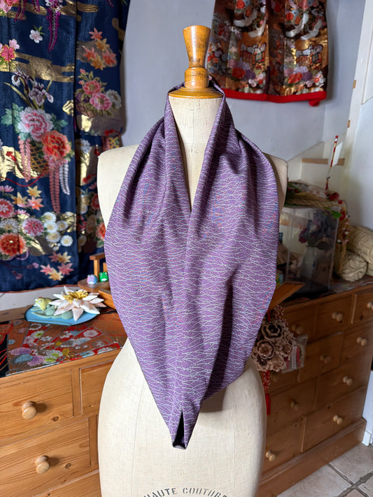 Tour de cou snood kimono japonais en soie