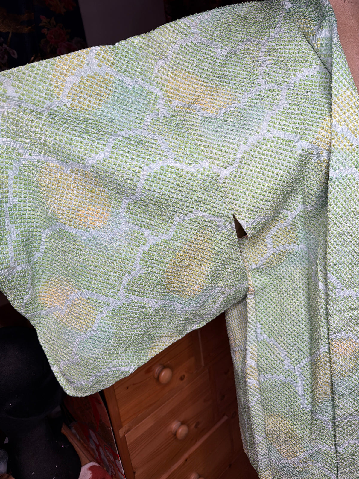 Haori veste de kimono japonais en soie Shibori Neuf