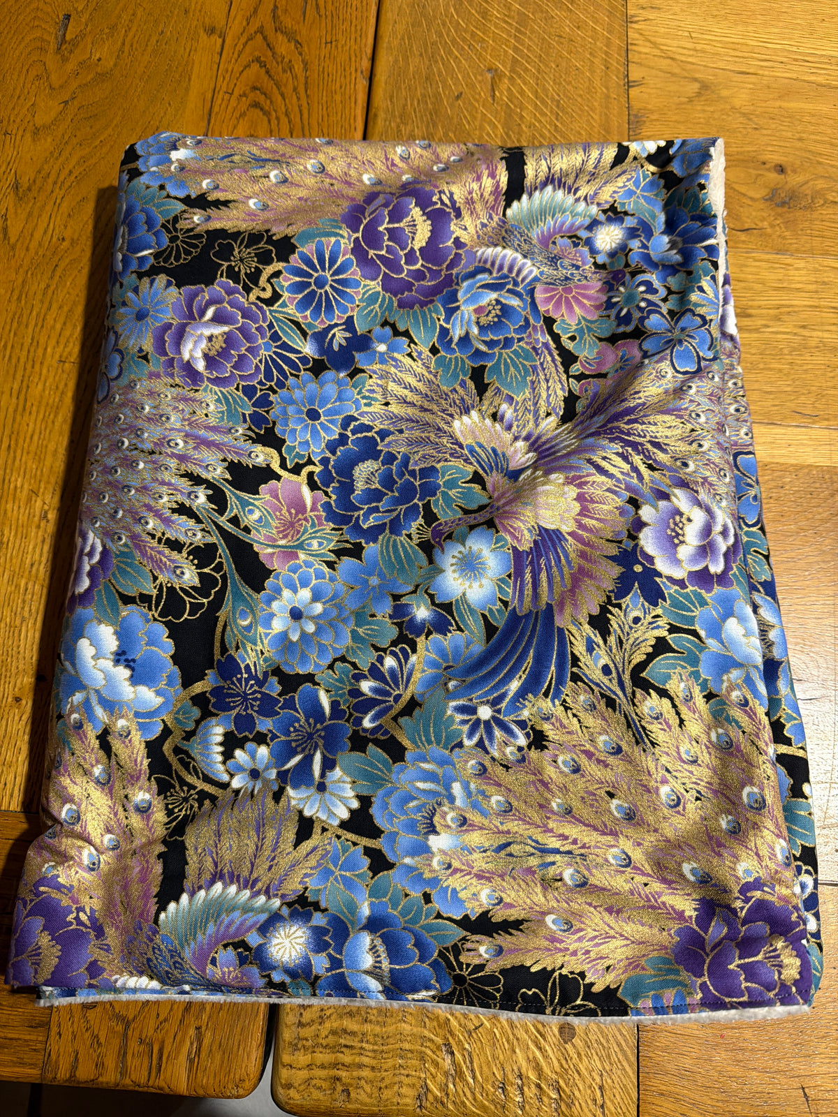 Momonga veste réversible tissu japonais en coton et micro polaire