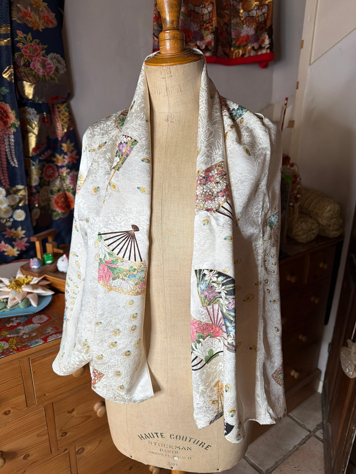 Top tunique 3 en 1 kimono o japonais en soie
