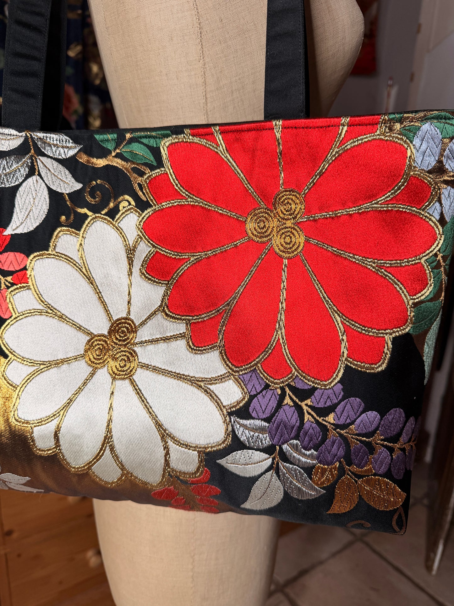 Sac Obi japonais en soie